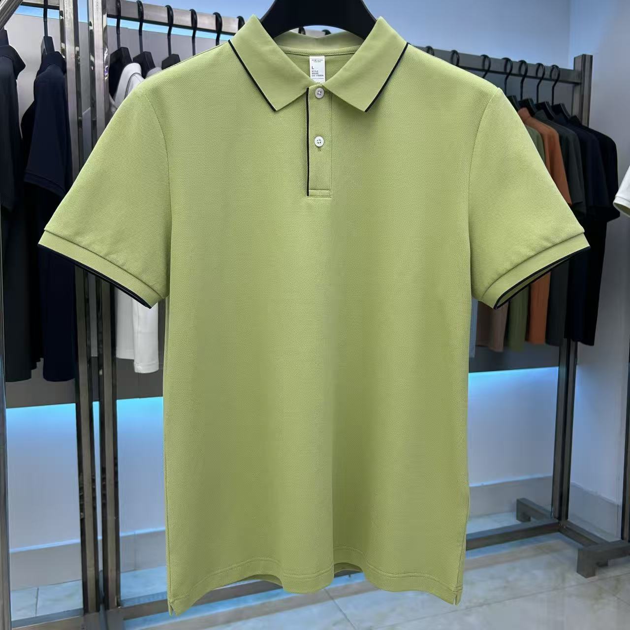 XYD5606  220g weight 64.7%cotton 16.8%polyester fiber 14.8%modal  3.7%spandex  Polo shirt