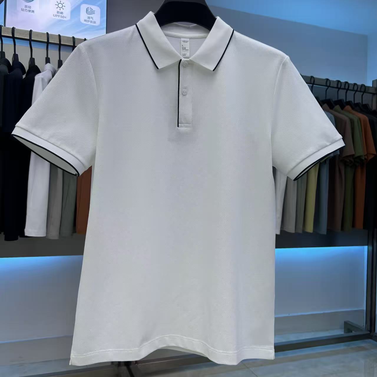 XYD5606  220g weight 64.7%cotton 16.8%polyester fiber 14.8%modal  3.7%spandex  Polo shirt