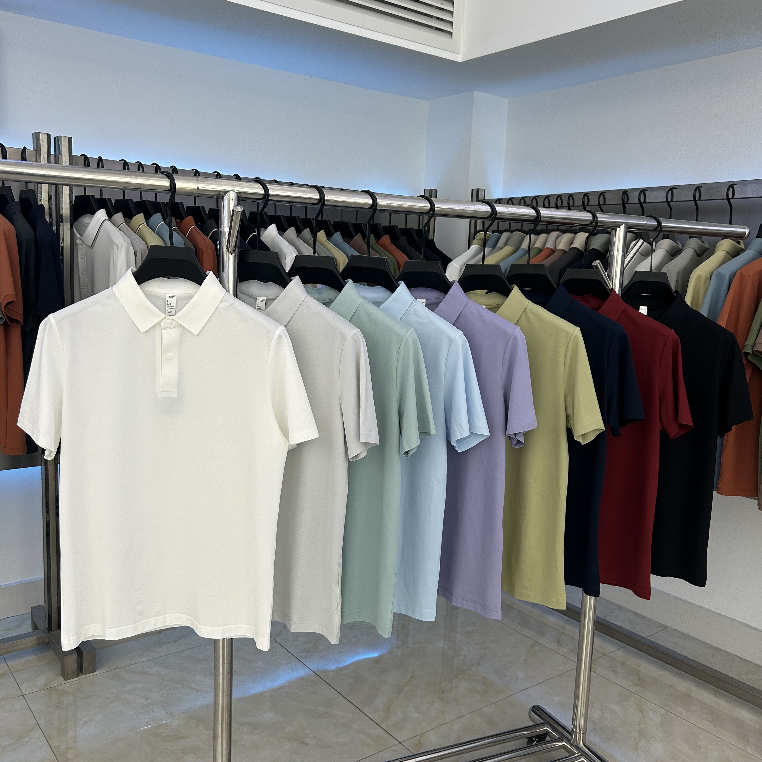 XYD5700 210g weight 47.4% Cotton 29.2%polyester fiber 17.5%modal 5.9%spandex  Polo shirt