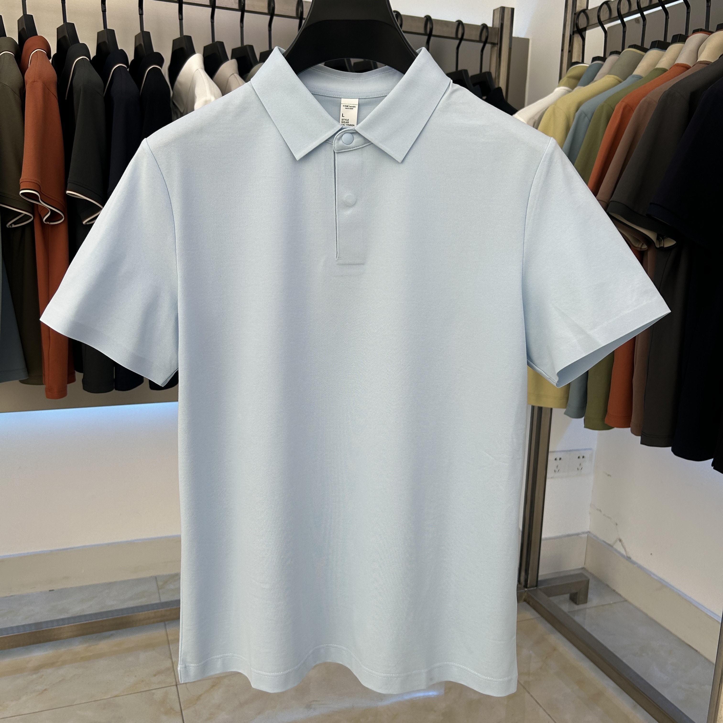 XYD5700 210g weight 47.4% Cotton 29.2%polyester fiber 17.5%modal 5.9%spandex  Polo shirt