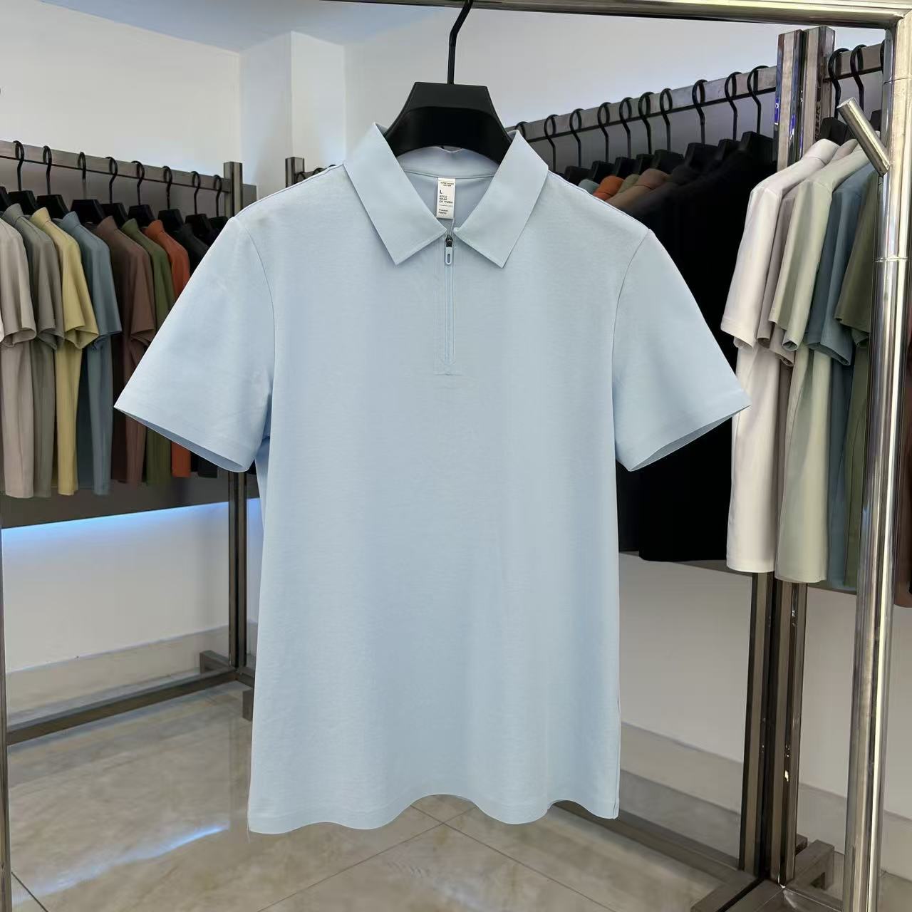 XYD5702 210g weight 47.4% Cotton 29.2%polyester fiber 17.5%modal 5.9%spandex  Polo shirt