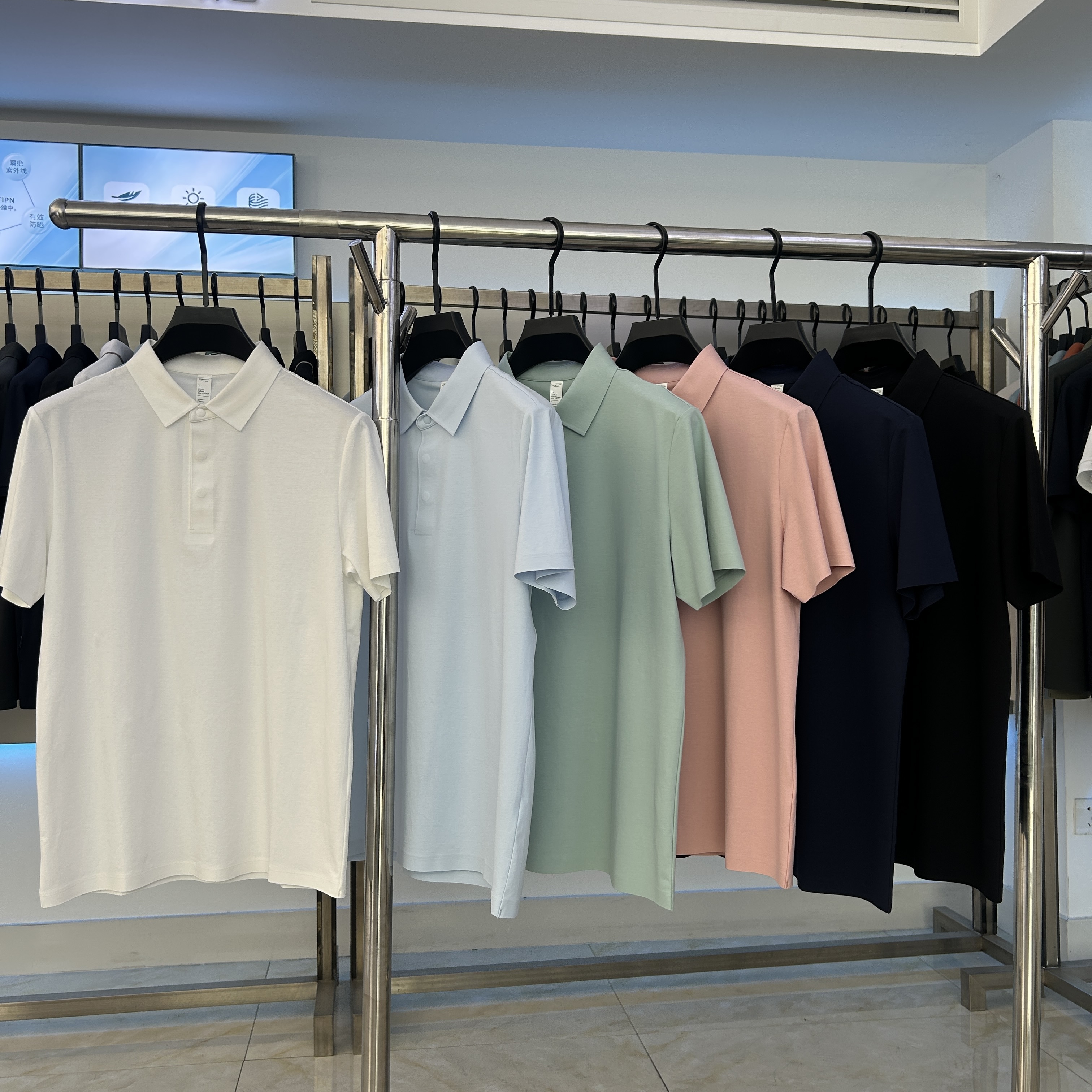XYD5951 200g weight 89.6%cotton  10.4%spandex  Polo shirt