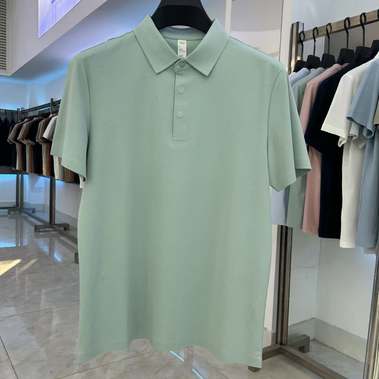 XYD5951 200g weight 89.6%cotton  10.4%spandex  Polo shirt