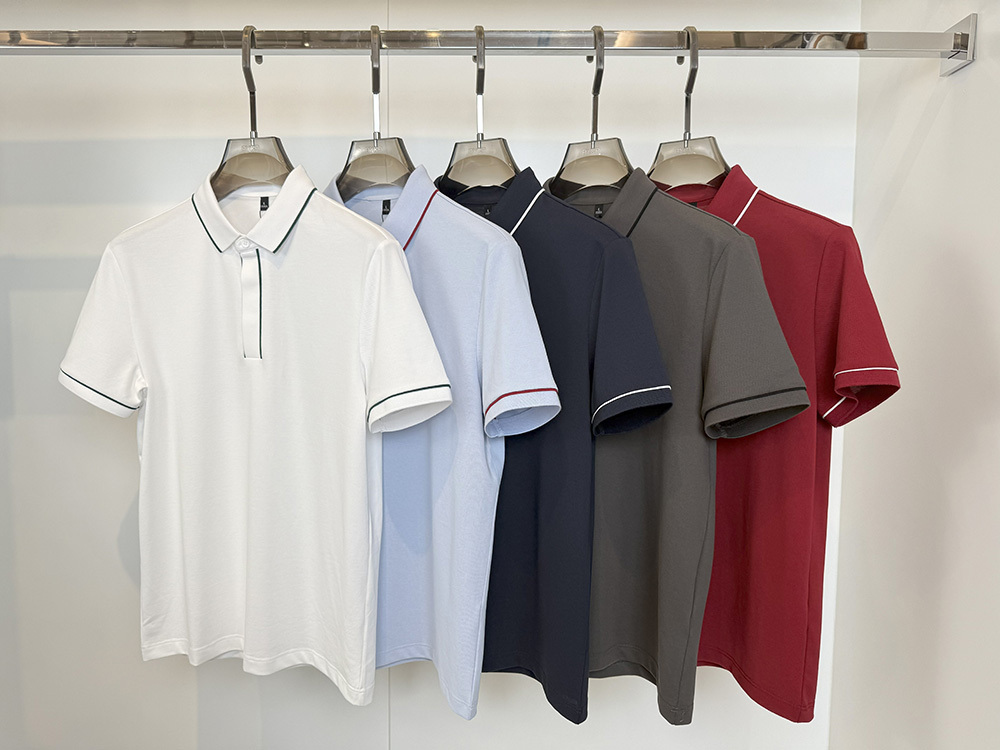 BSW2256  200g weight 69.7%Cotton  26.4%polyester fiber   3.9% spandex  Polo shirt