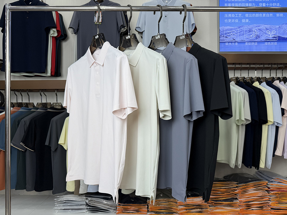 ML8506 175g weight 79.2% nylon,  20.8% spandex Polo Shirt