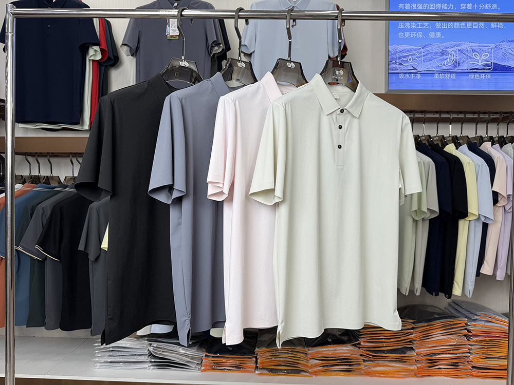 ML8501 175g weight 79.2% nylon, 20.8% spandex Polo Shirt