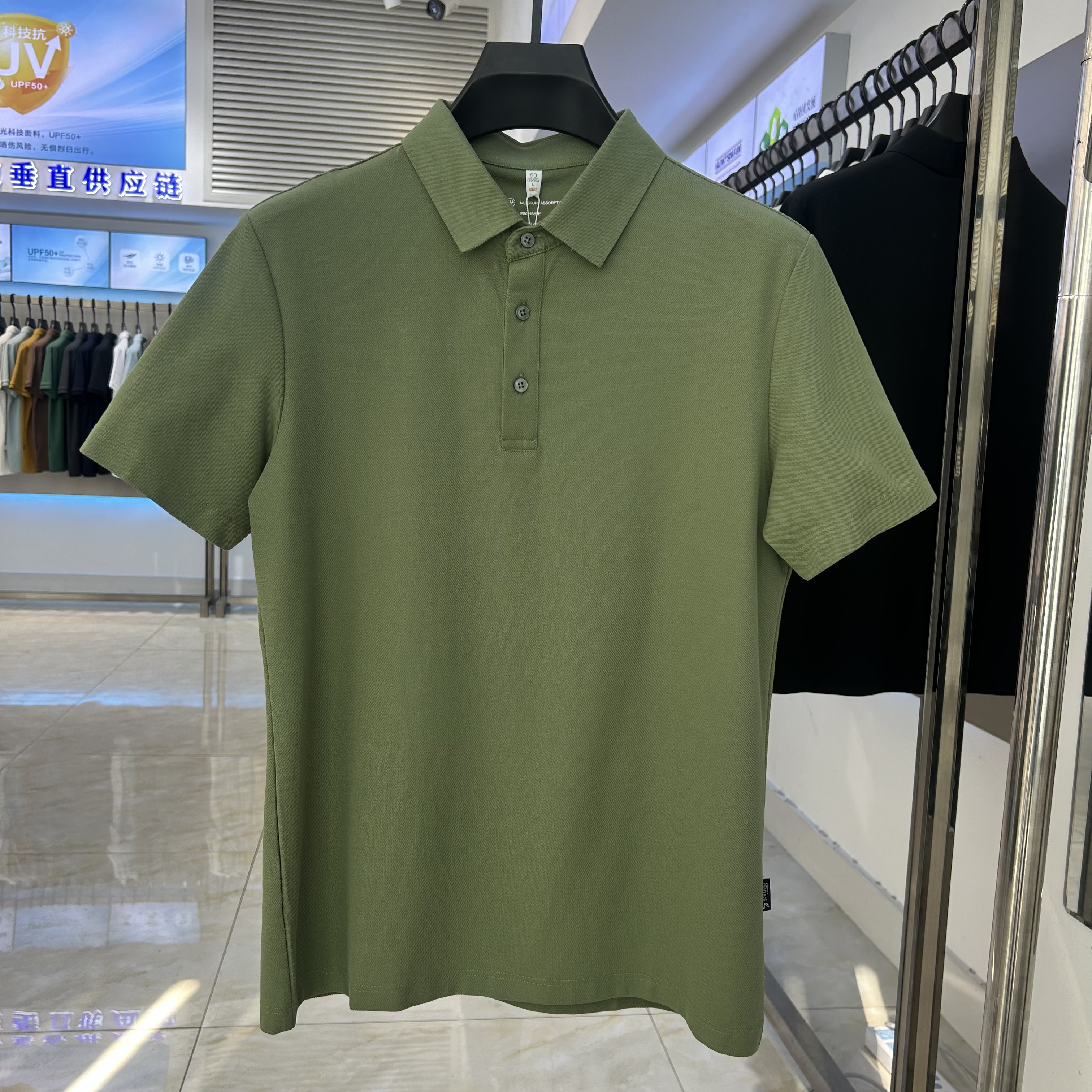 XYD6100 230g weight 75%cotton  25%polyester fiber  Polo shirt（没有黑色和石墨灰单色图）