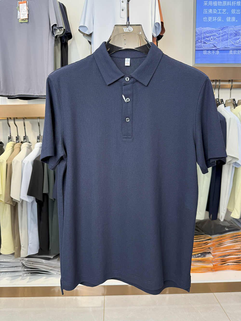 ML8808 230g weight  73.5%Cotton 26.5%Solona Sorona Cotton Double Pique Polo shirt （少了浅蓝色单色图）
