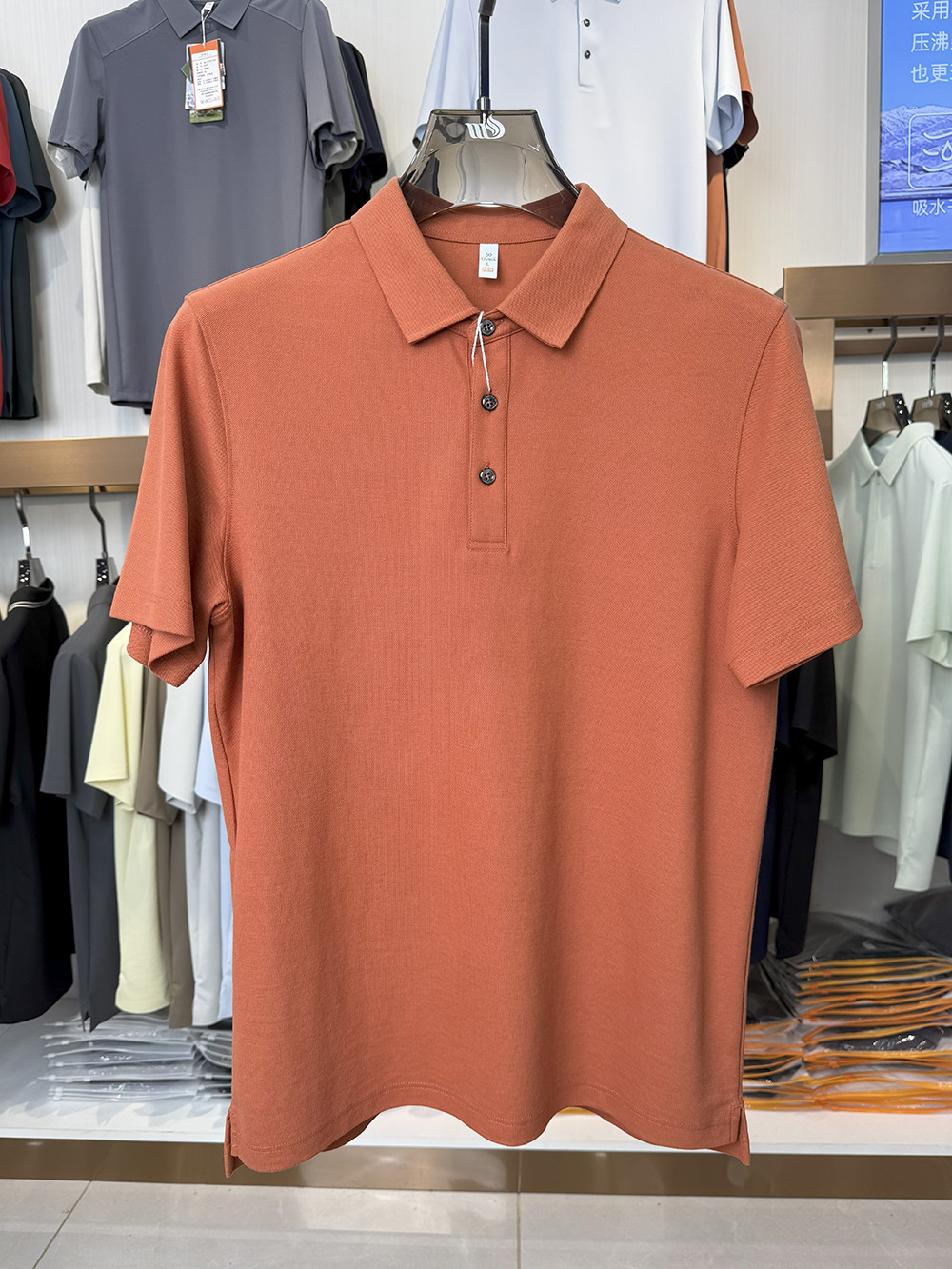 ML8808 230g weight  73.5%Cotton 26.5%Solona Sorona Cotton Double Pique Polo shirt （少了浅蓝色单色图）