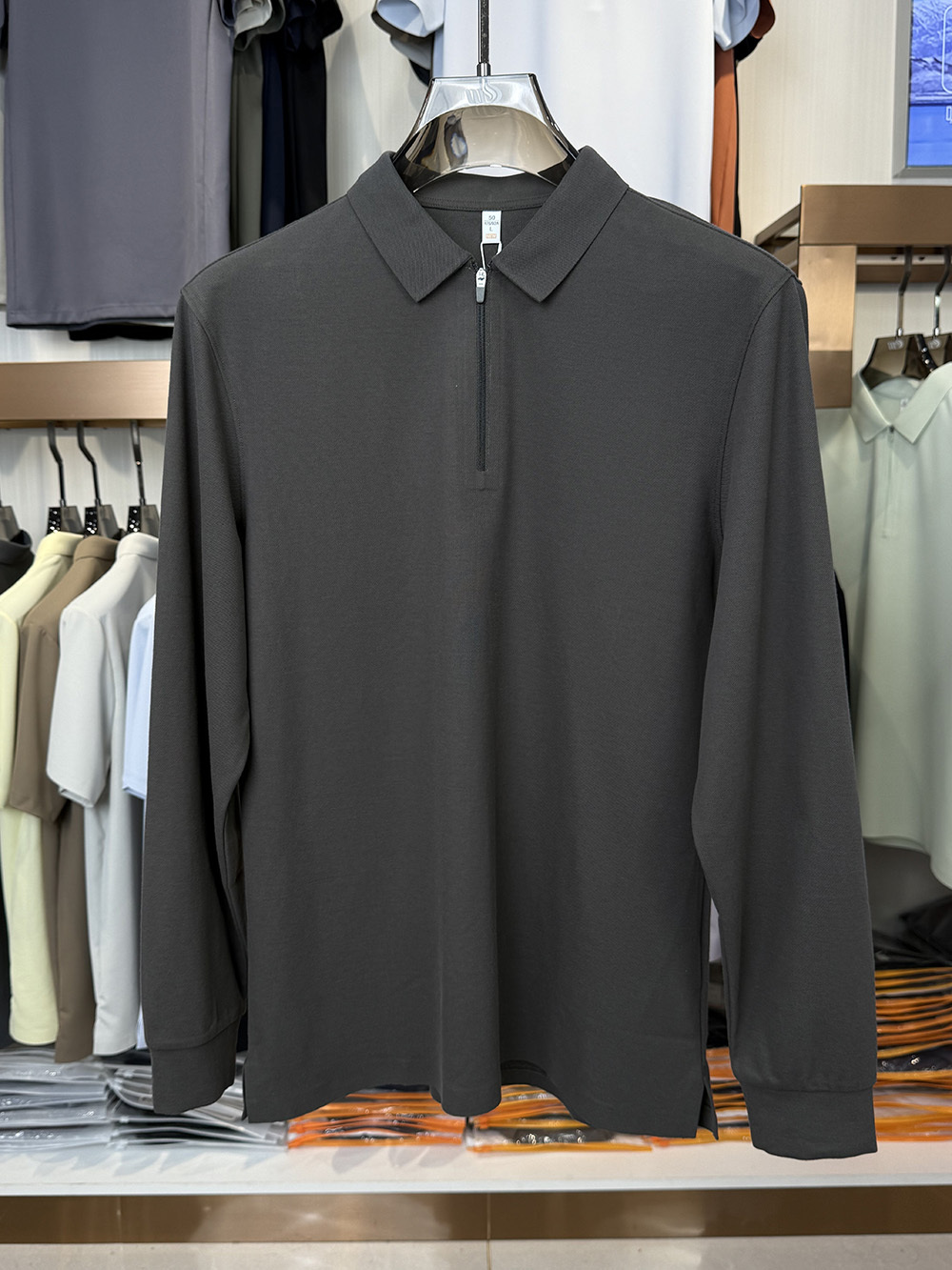 ML88807   73.5%Cotton  26.5%Polyester Polo shirt （少了浅卡其）