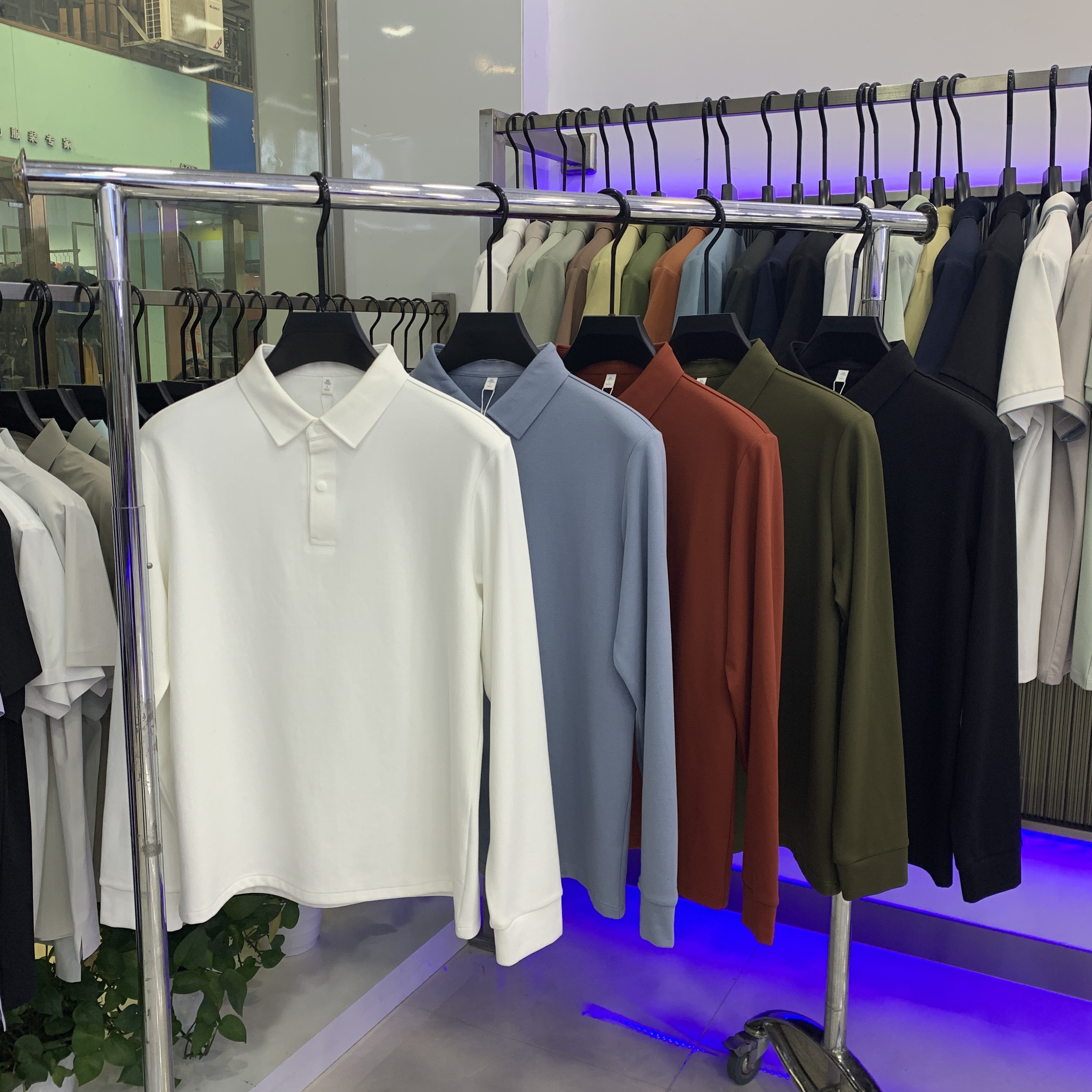 MX61020 260g weight 50.1%polyester fiber  46.1%cotton  3.8%spandex  Polo shirt