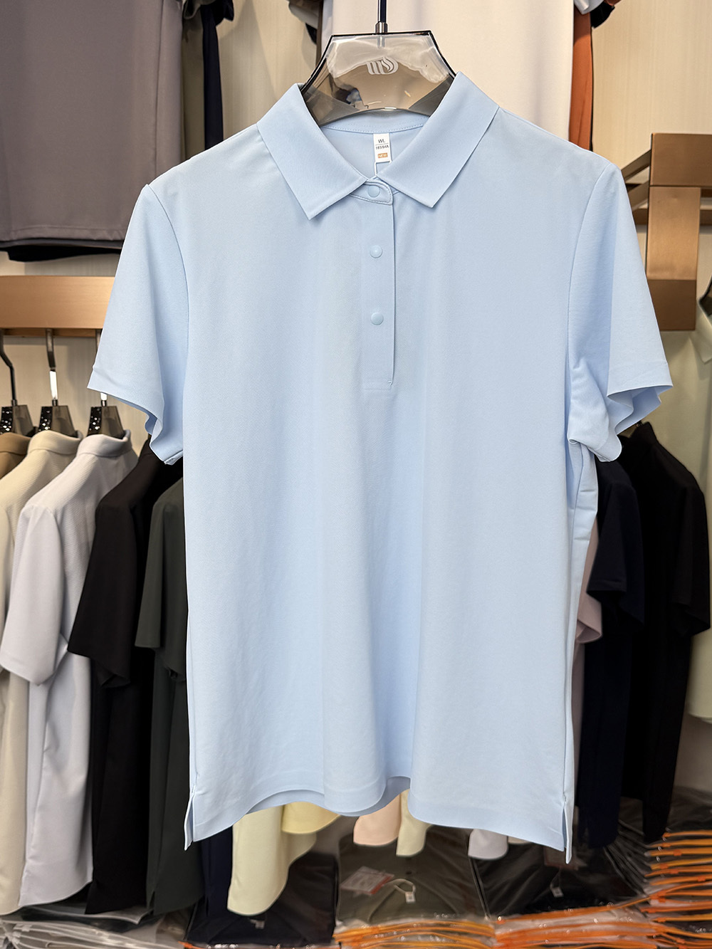 ML9903  175g weight  81.8% nylon  18.2% spandex  Polo shirt