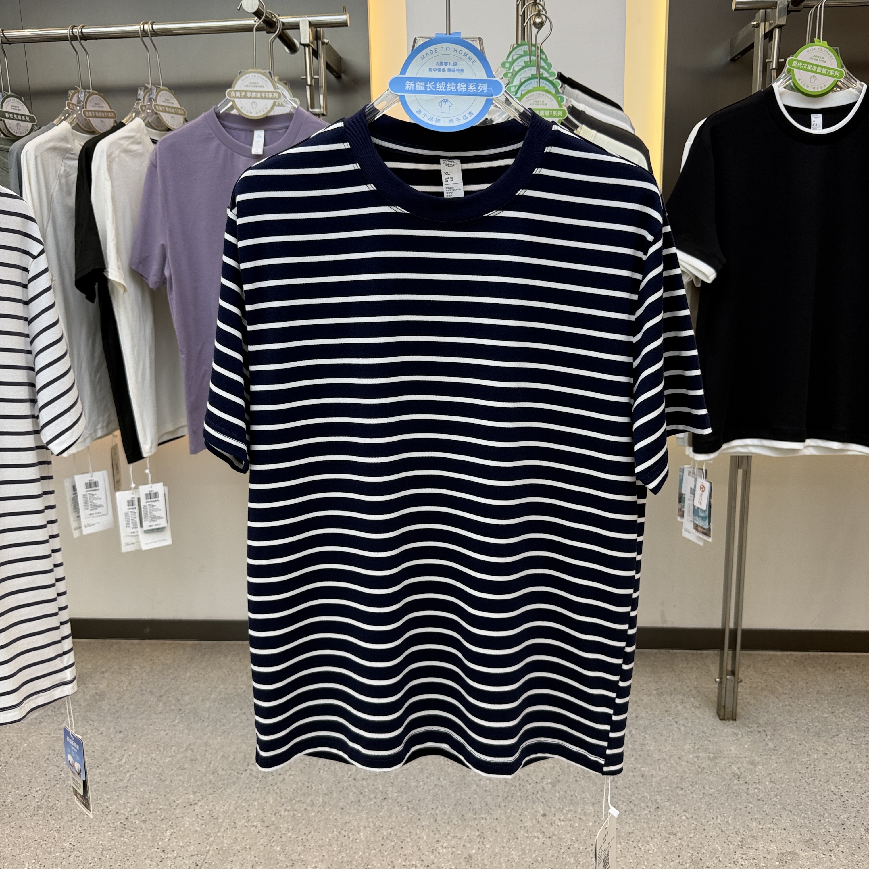 SF299 95% cotton, 5% spandex 210 grams Round neck  short-sleeved T-shirt