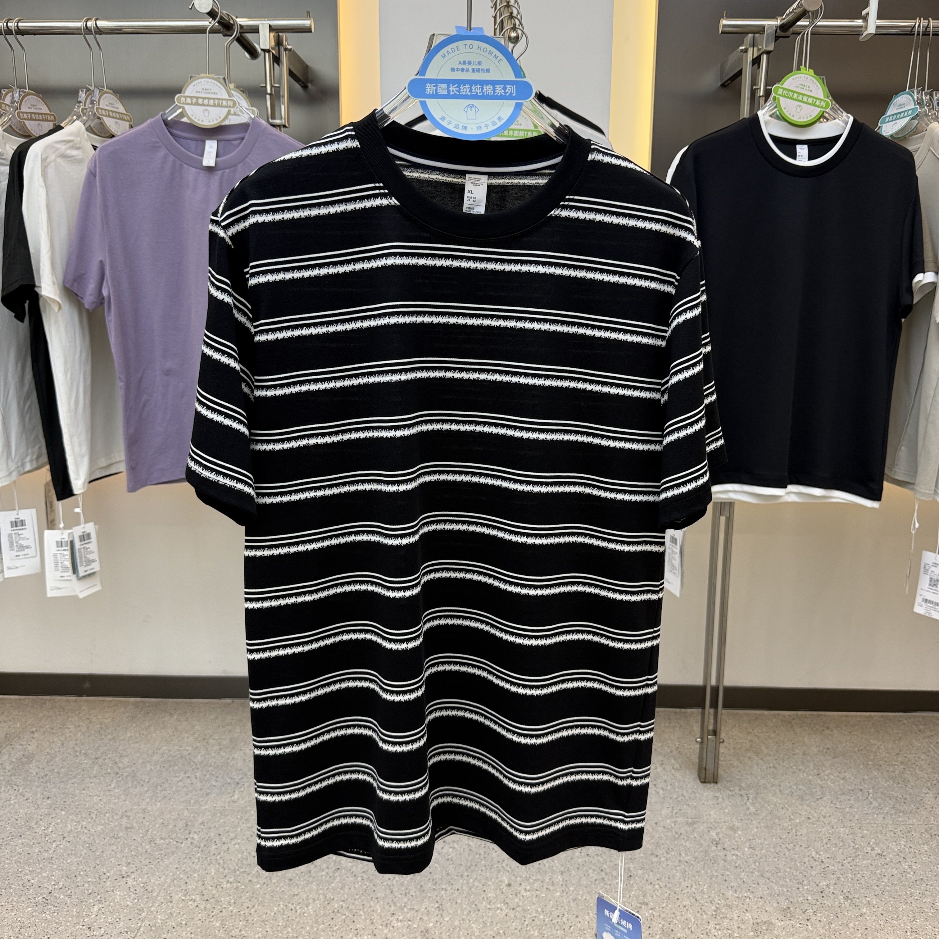SF306 62.7% cotton 37.3% polyester 210 grams Round neck short-sleeved T-shirt