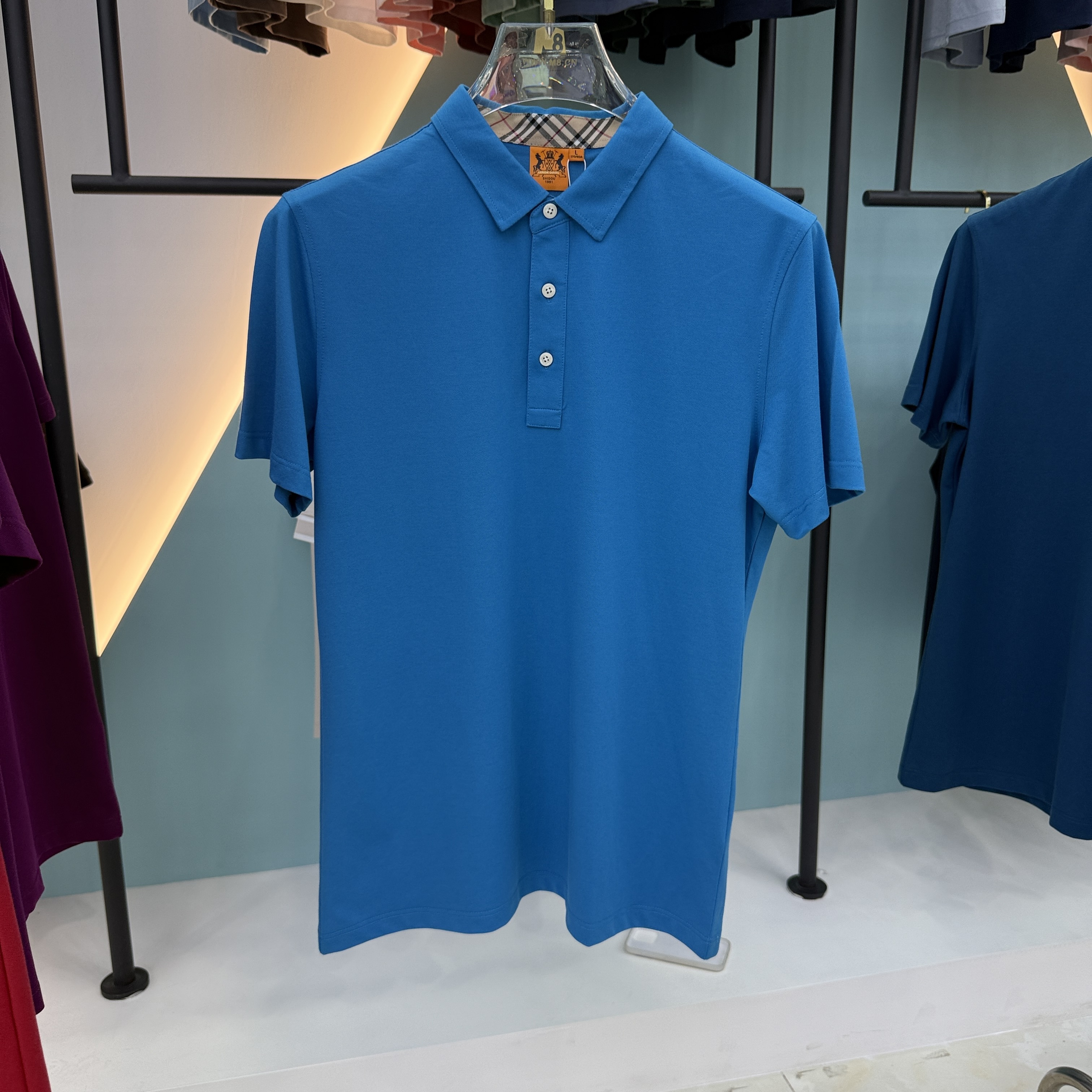 SD 1868 80% Cotton 20% Mulberry Silk Fiber 1868 Polo Shirt