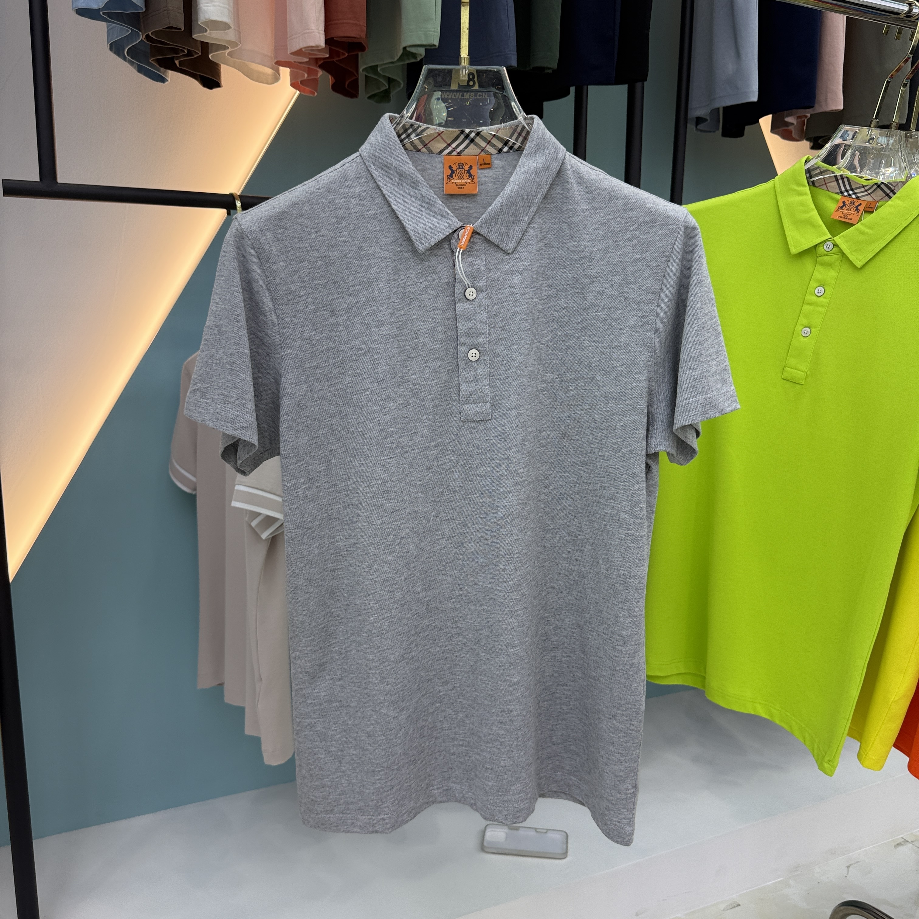 SD 1868 80% Cotton 20% Mulberry Silk Fiber 1868 Polo Shirt