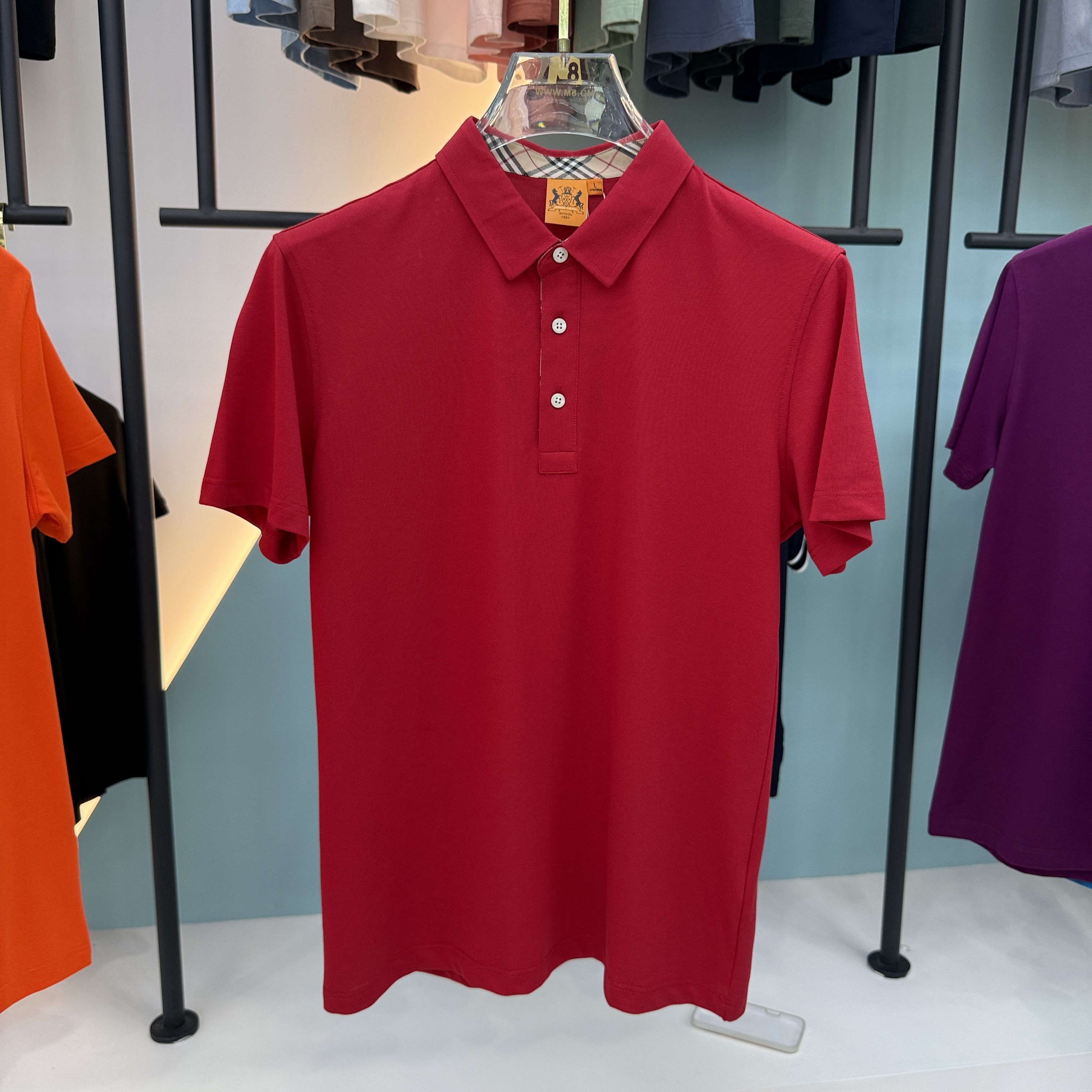 SD 1868 80% Cotton 20% Mulberry Silk Fiber 1868 Polo Shirt