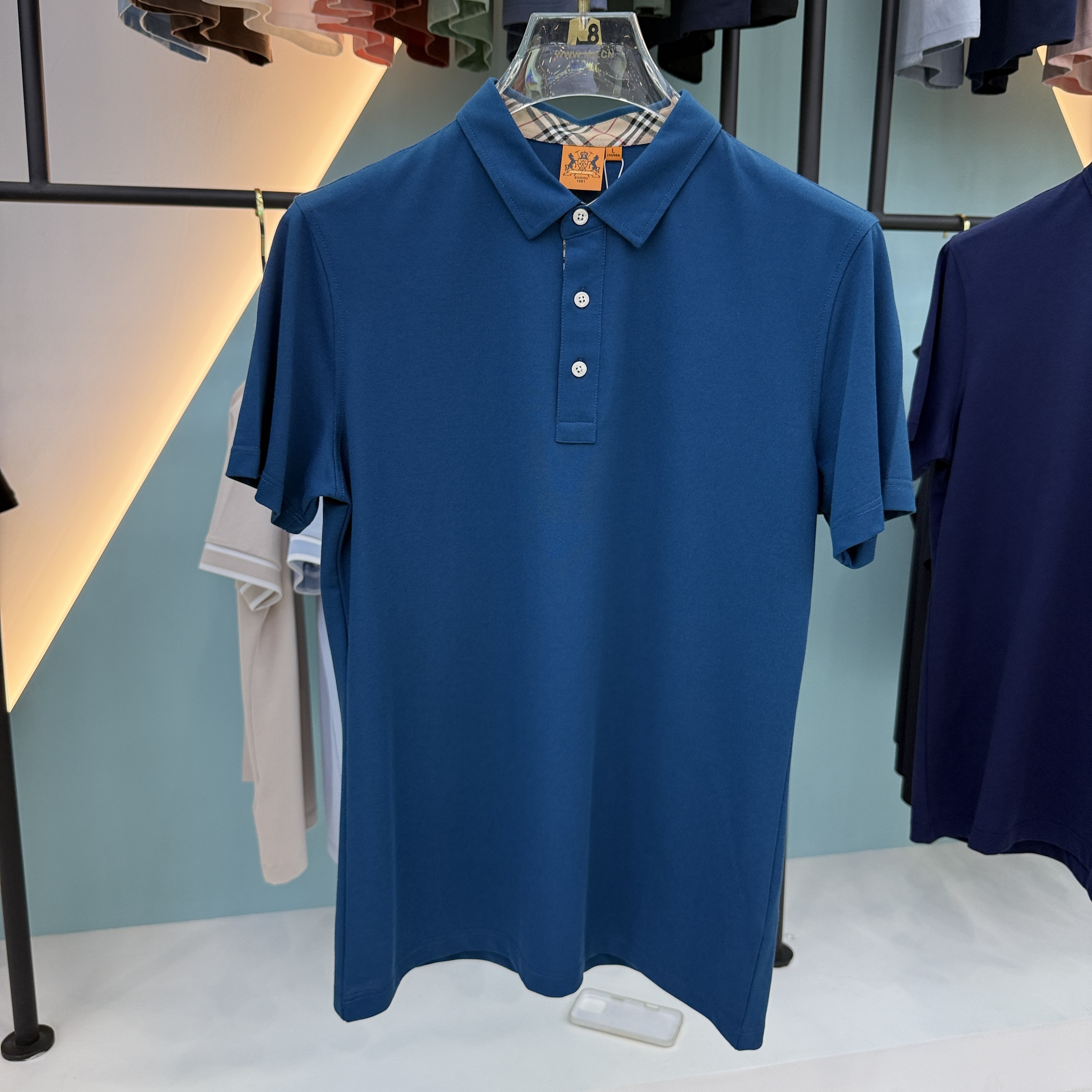 SD 1868 80% Cotton 20% Mulberry Silk Fiber 1868 Polo Shirt