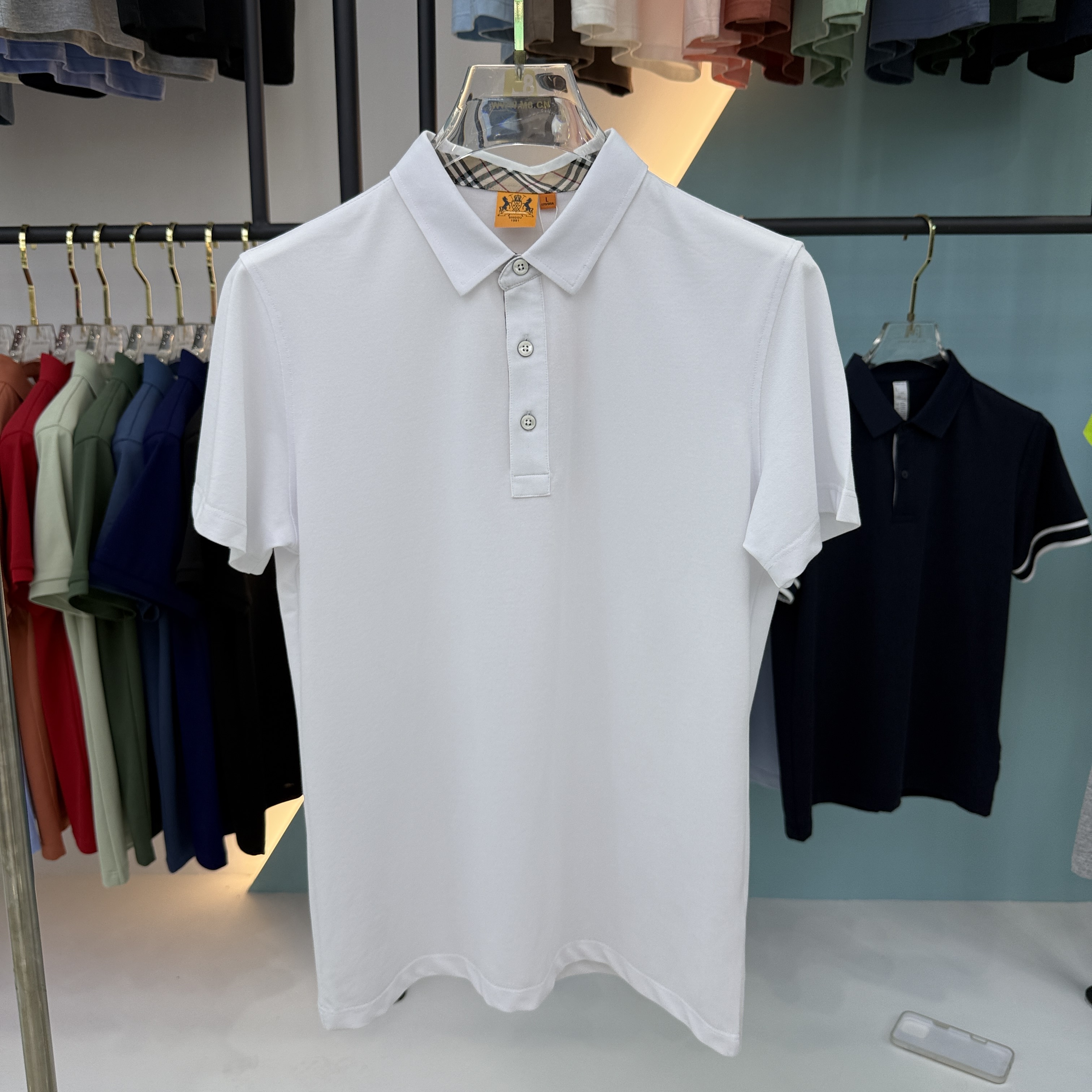 SD 1868 80% Cotton 20% Mulberry Silk Fiber 1868 Polo Shirt