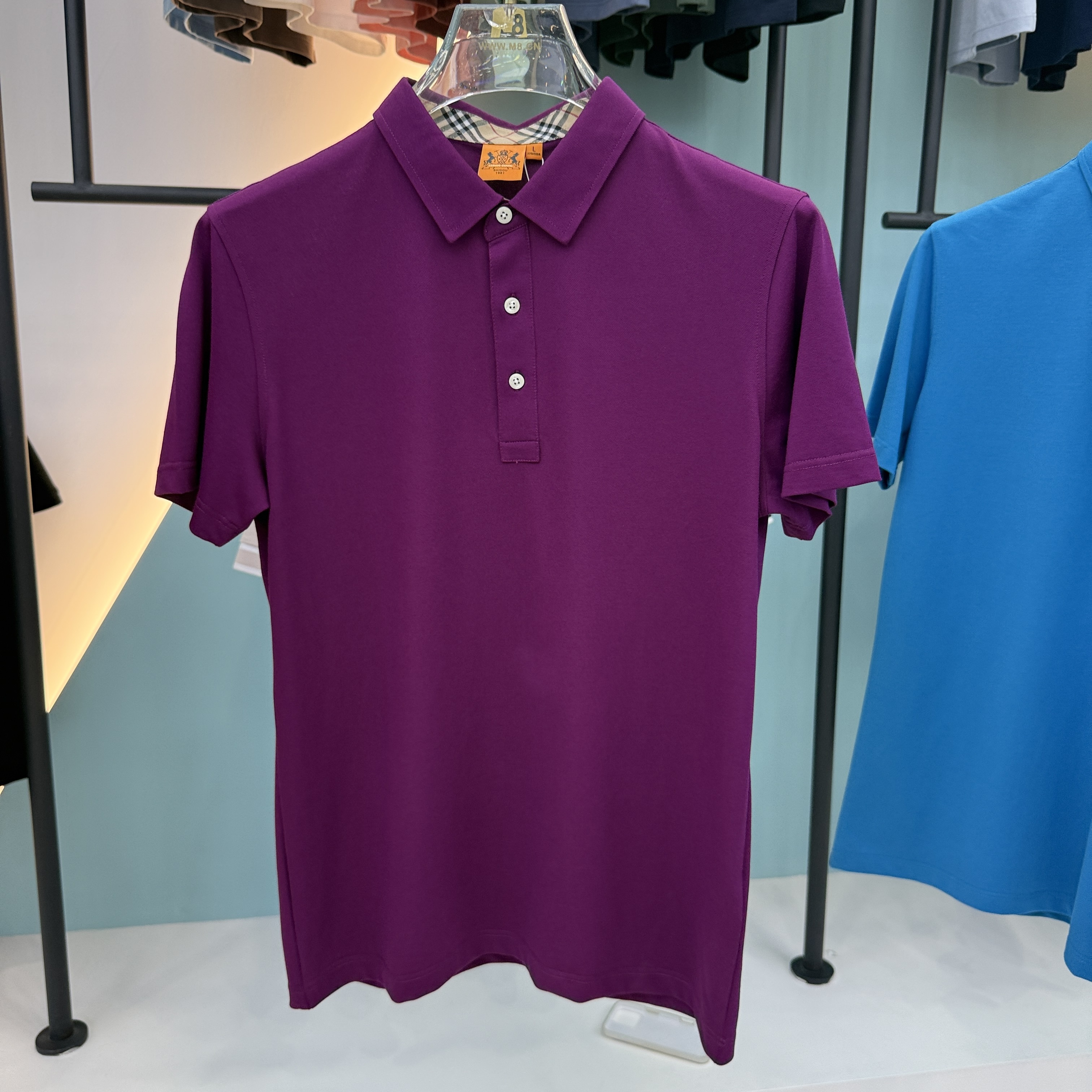 SD 1868 80% Cotton 20% Mulberry Silk Fiber 1868 Polo Shirt