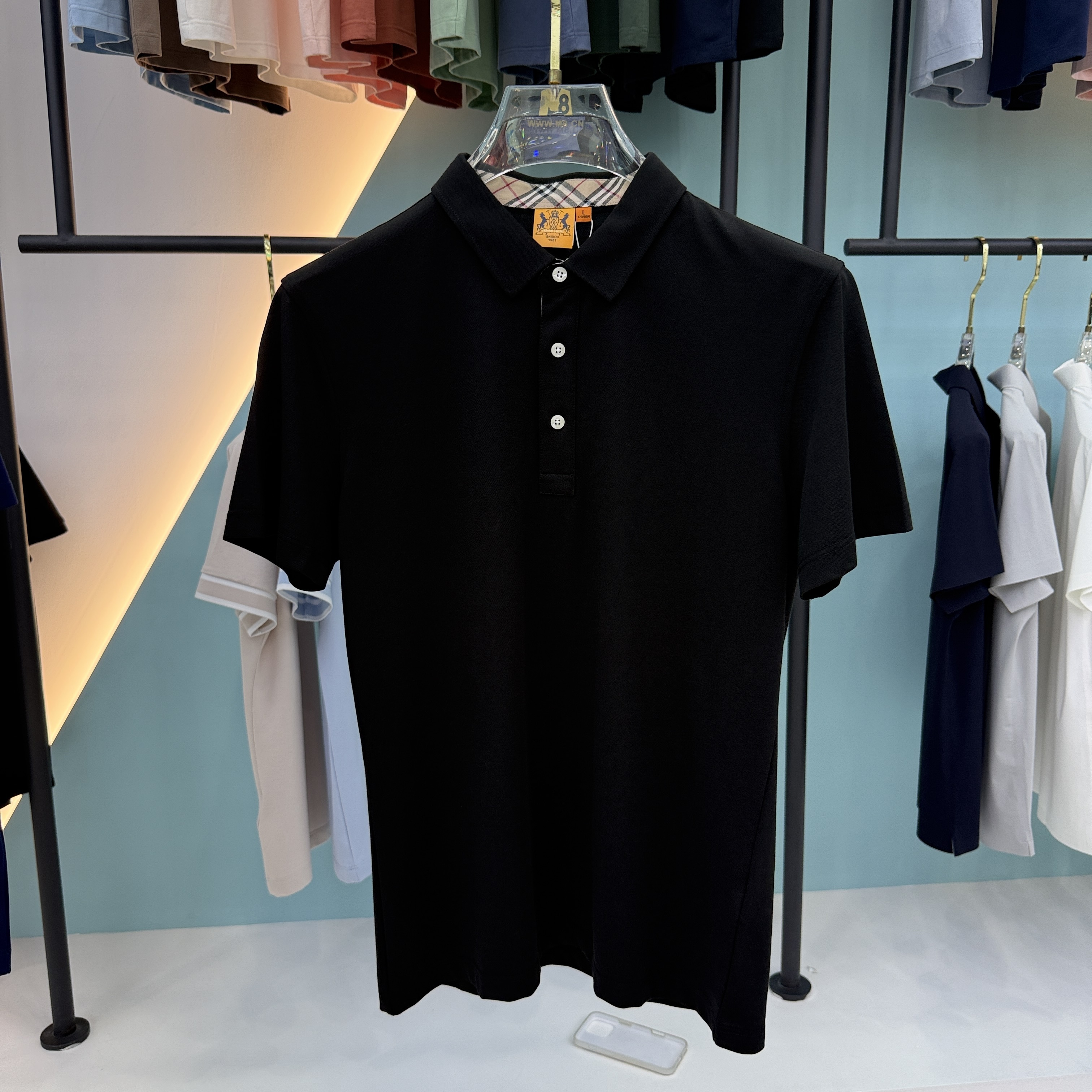 SD 1868 80% Cotton 20% Mulberry Silk Fiber 1868 Polo Shirt