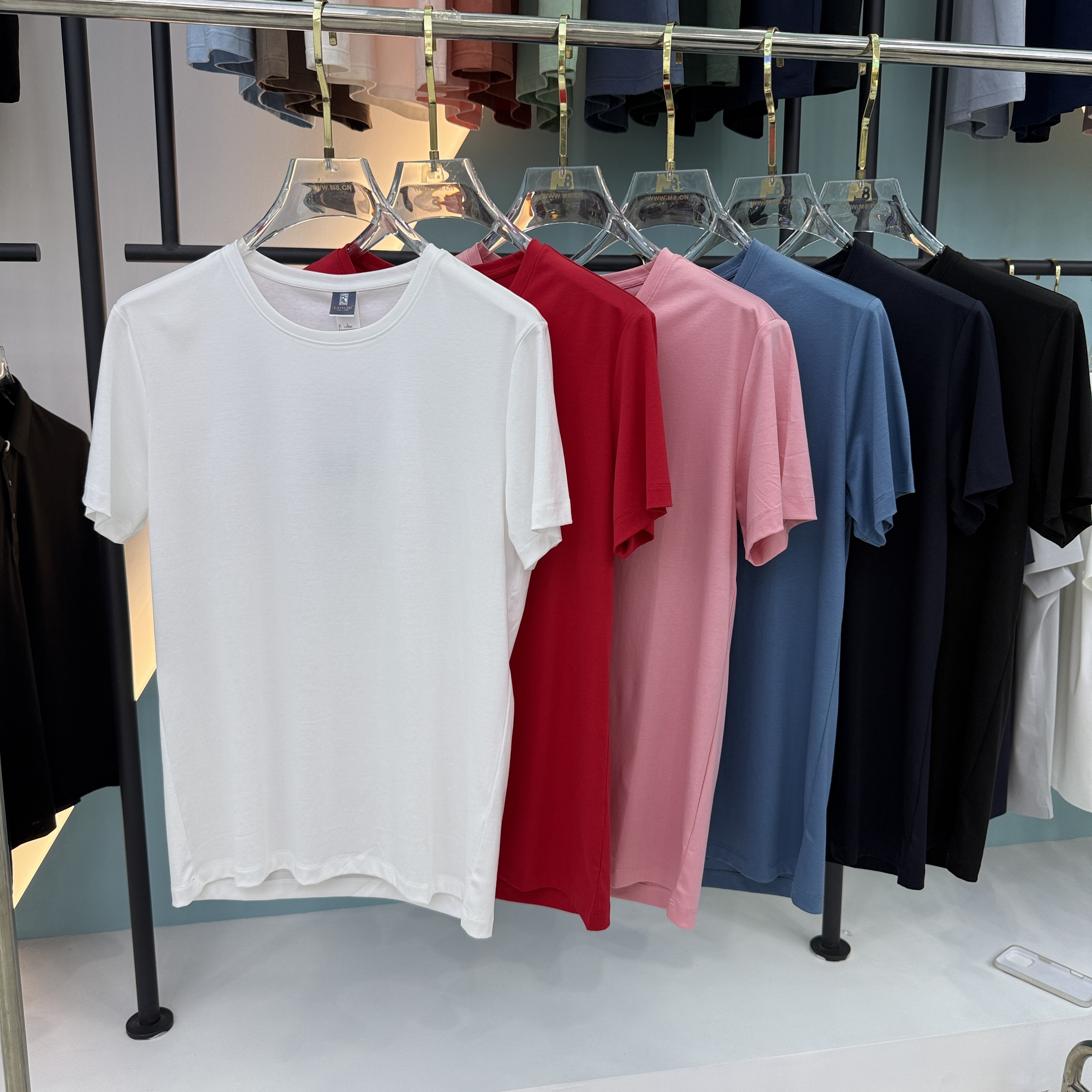 SD 21801 100% Liquid Ammonia Cotton Short Sleeve Polo Shirt