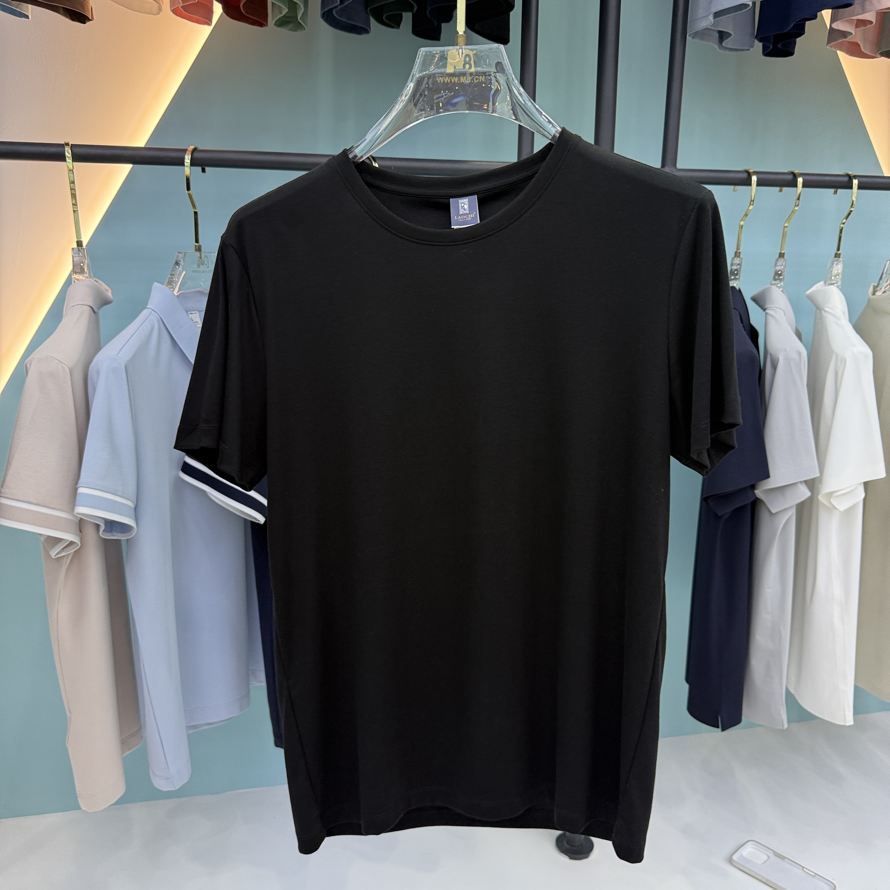 SD 21801 100% Liquid Ammonia Cotton Short Sleeve Polo Shirt