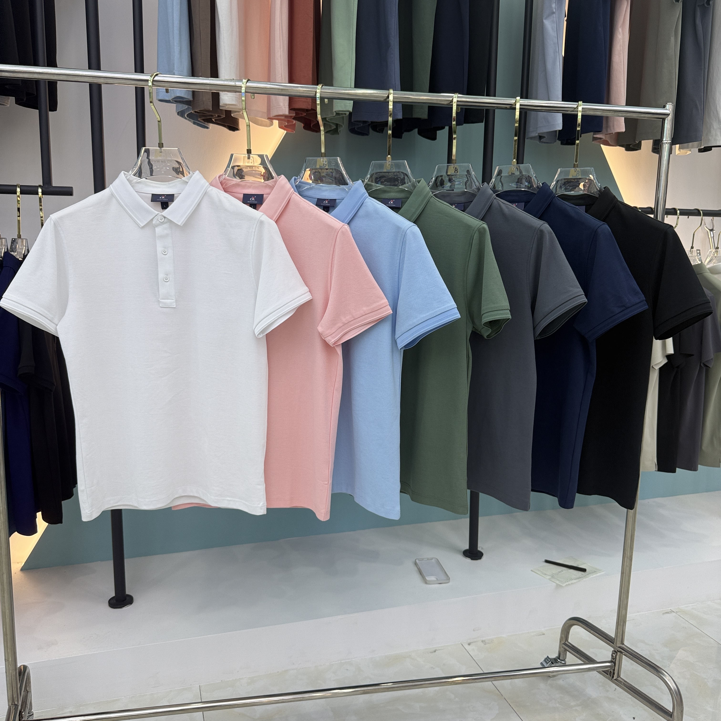 SD 33601 62% Cotton 38% Fiber Short Sleeve Polo Shirt