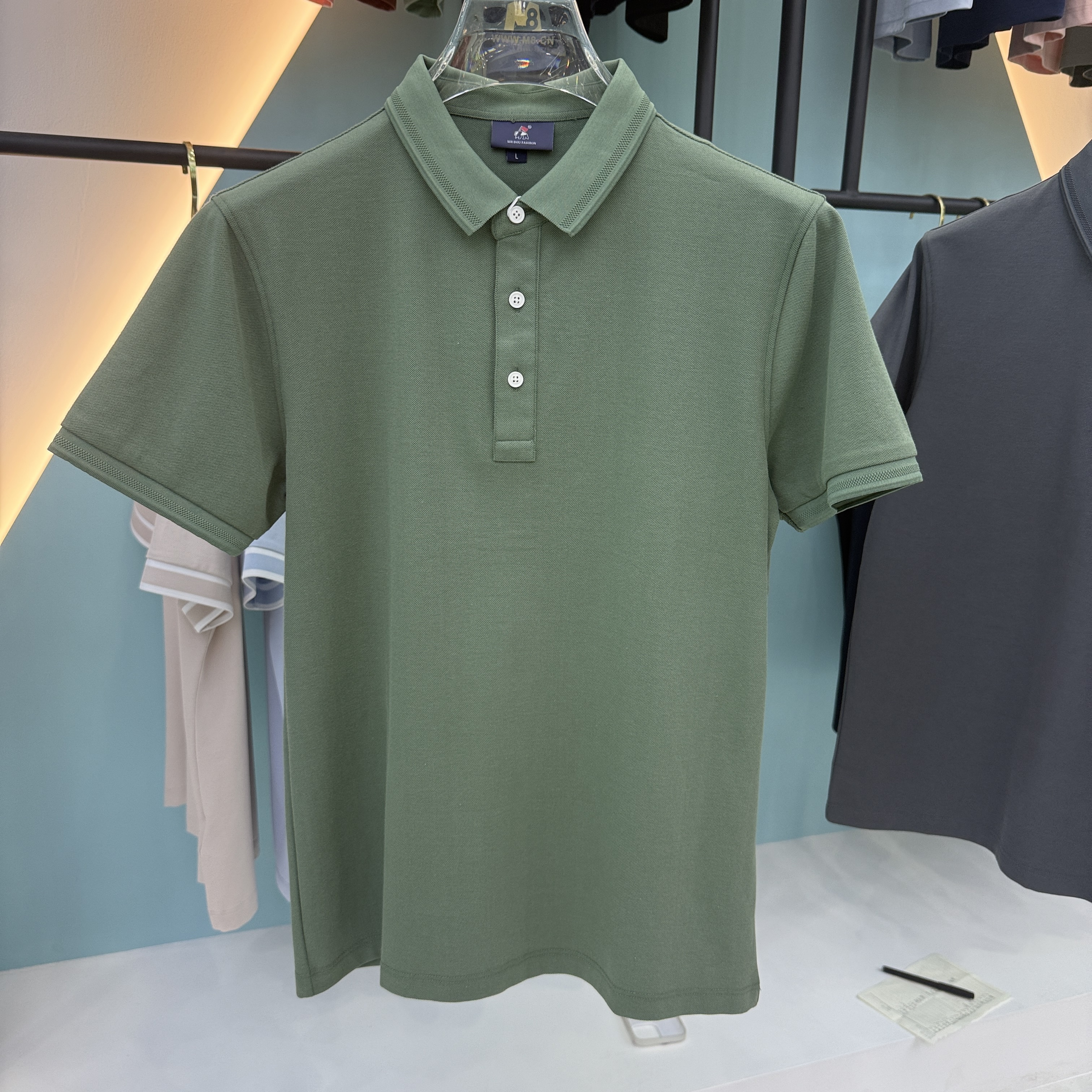 SD 33601 62% Cotton 38% Fiber Short Sleeve Polo Shirt