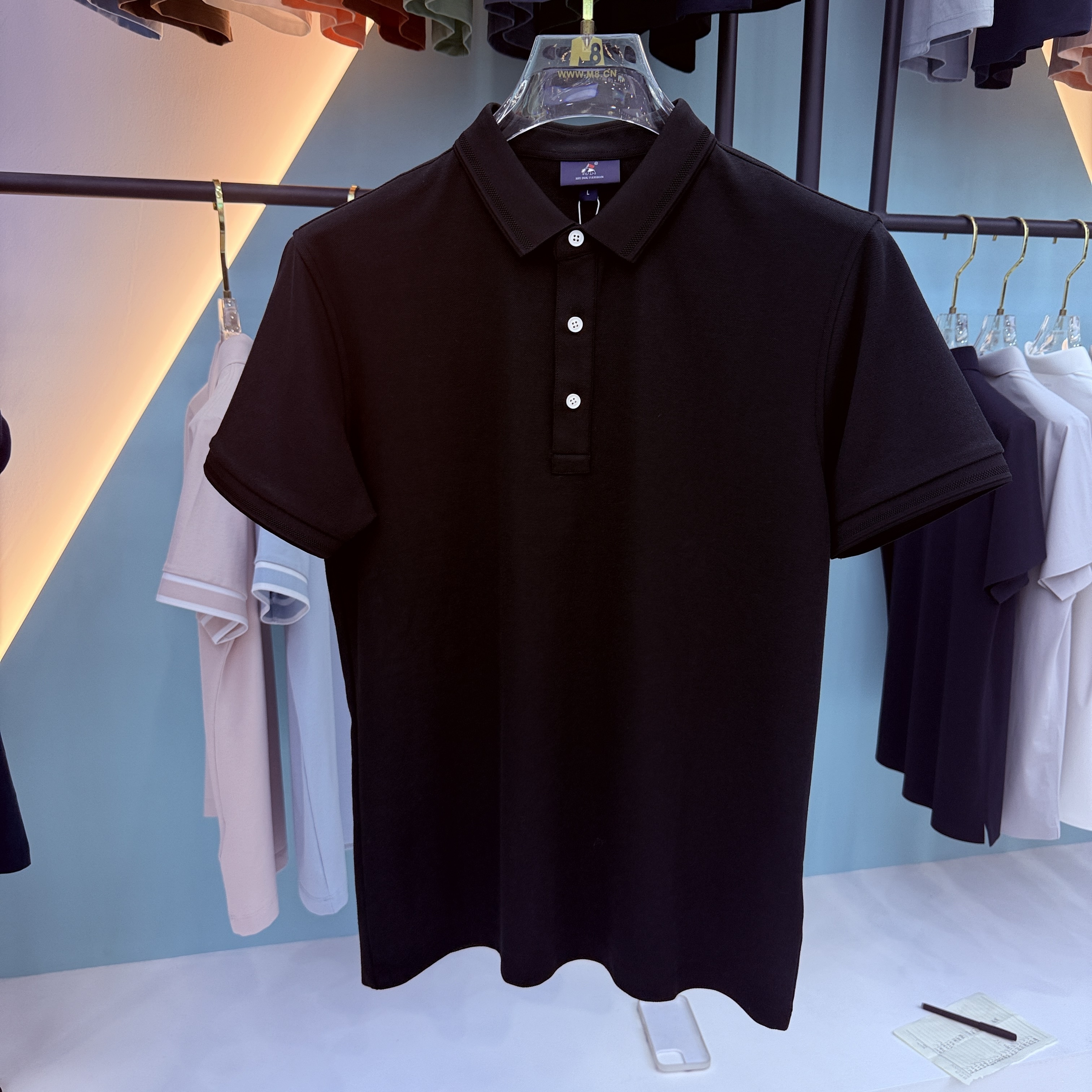 SD 33601 62% Cotton 38% Fiber Short Sleeve Polo Shirt