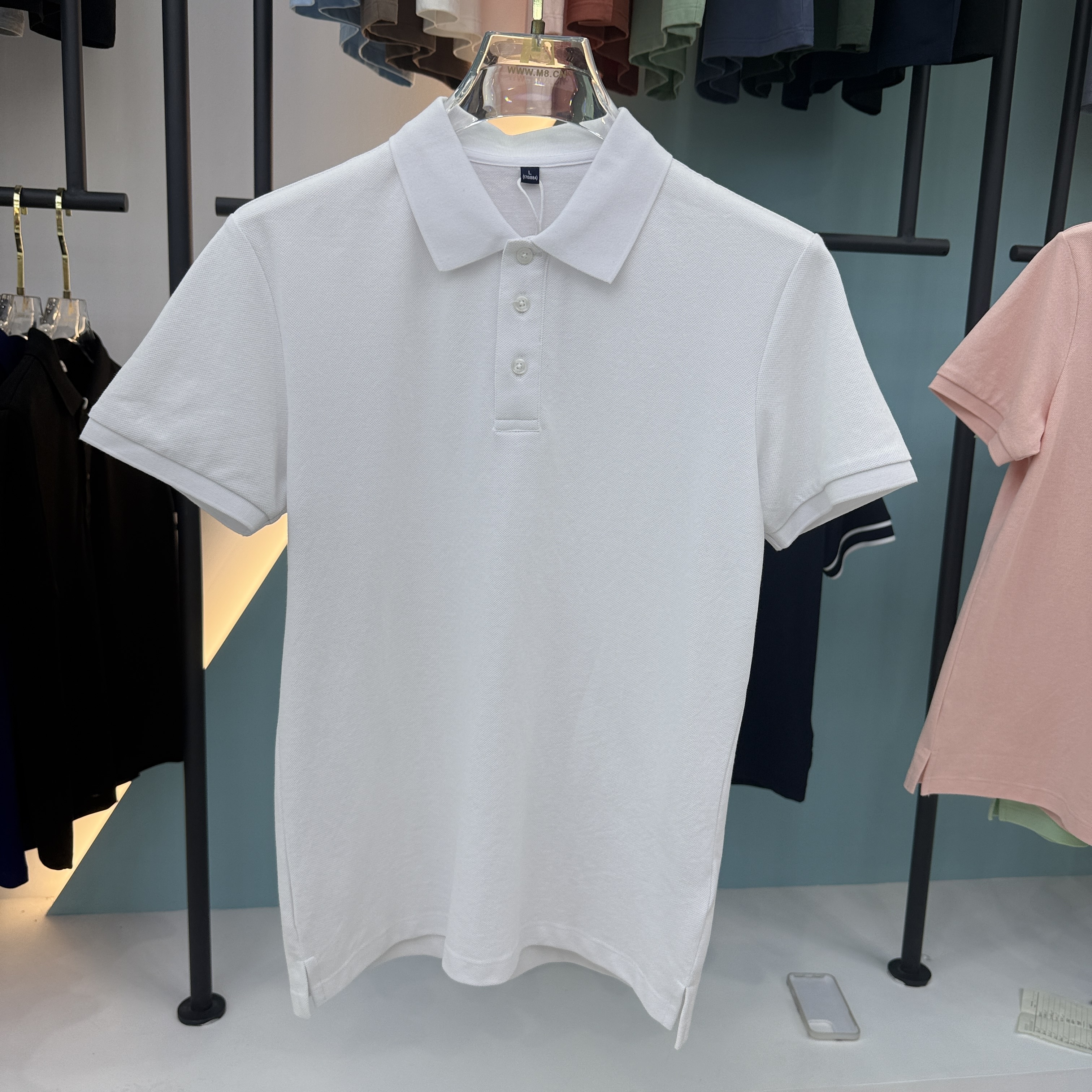 SD 33701 76% Cotton 24% Fiber Short Sleeve Polo Shirt