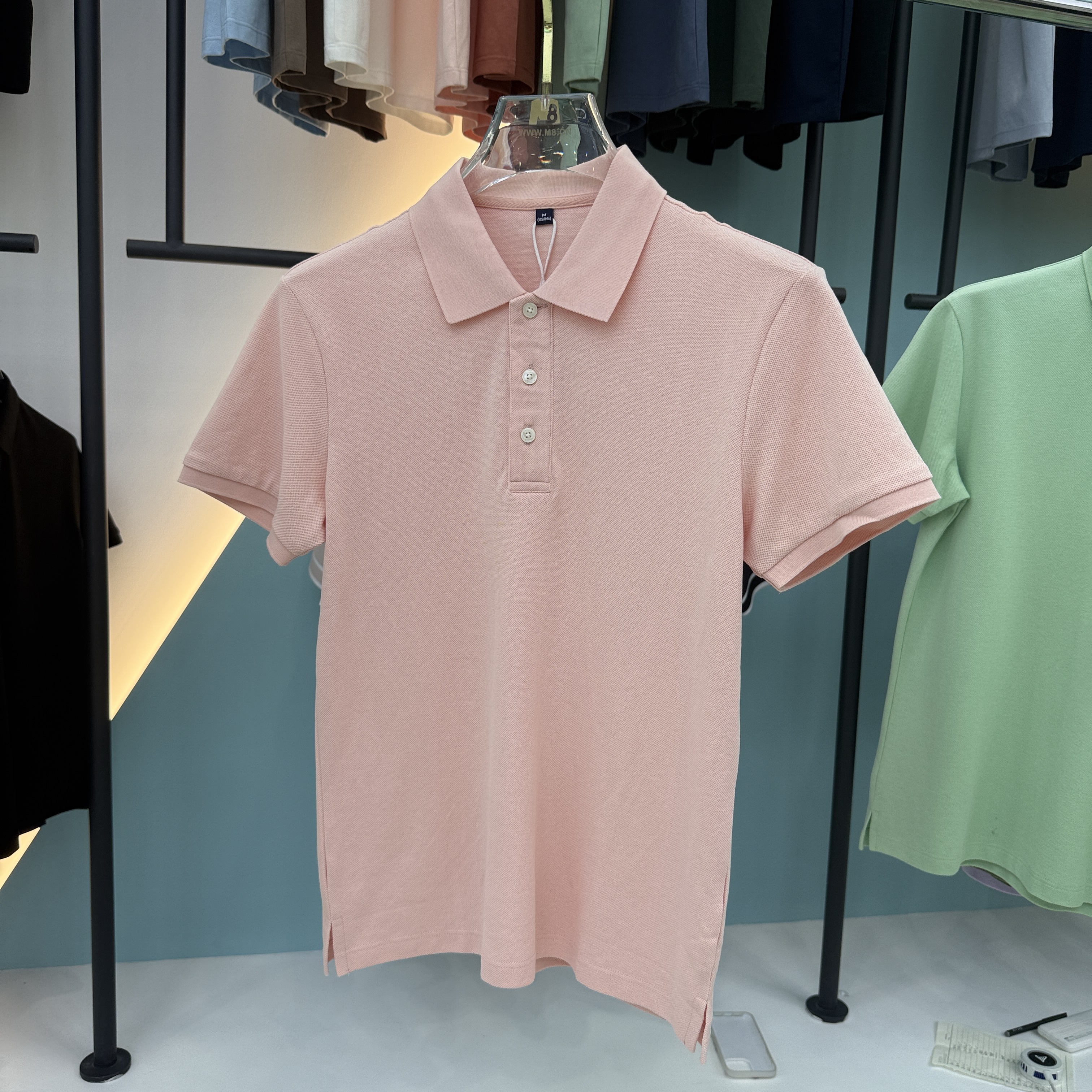 SD 33701 76% Cotton 24% Fiber Short Sleeve Polo Shirt