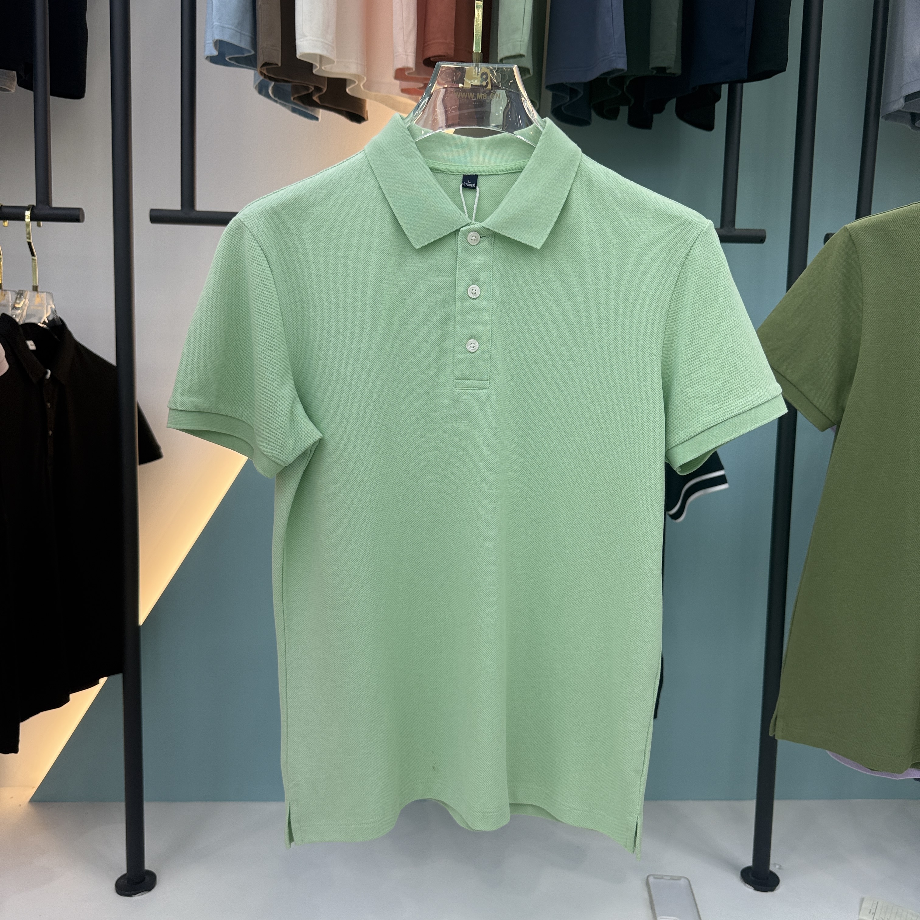 SD 33701 76% Cotton 24% Fiber Short Sleeve Polo Shirt