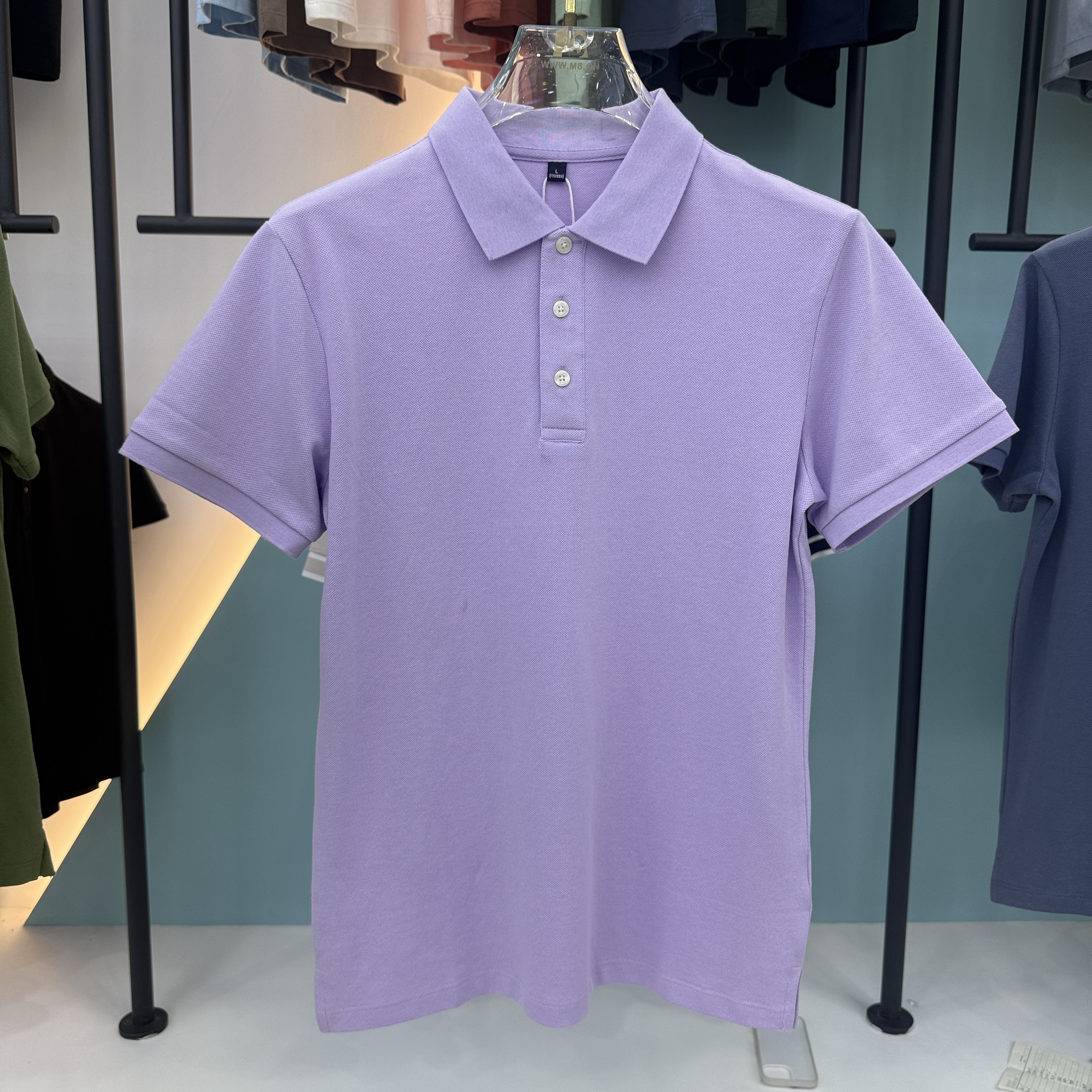 SD 33701 76% Cotton 24% Fiber Short Sleeve Polo Shirt