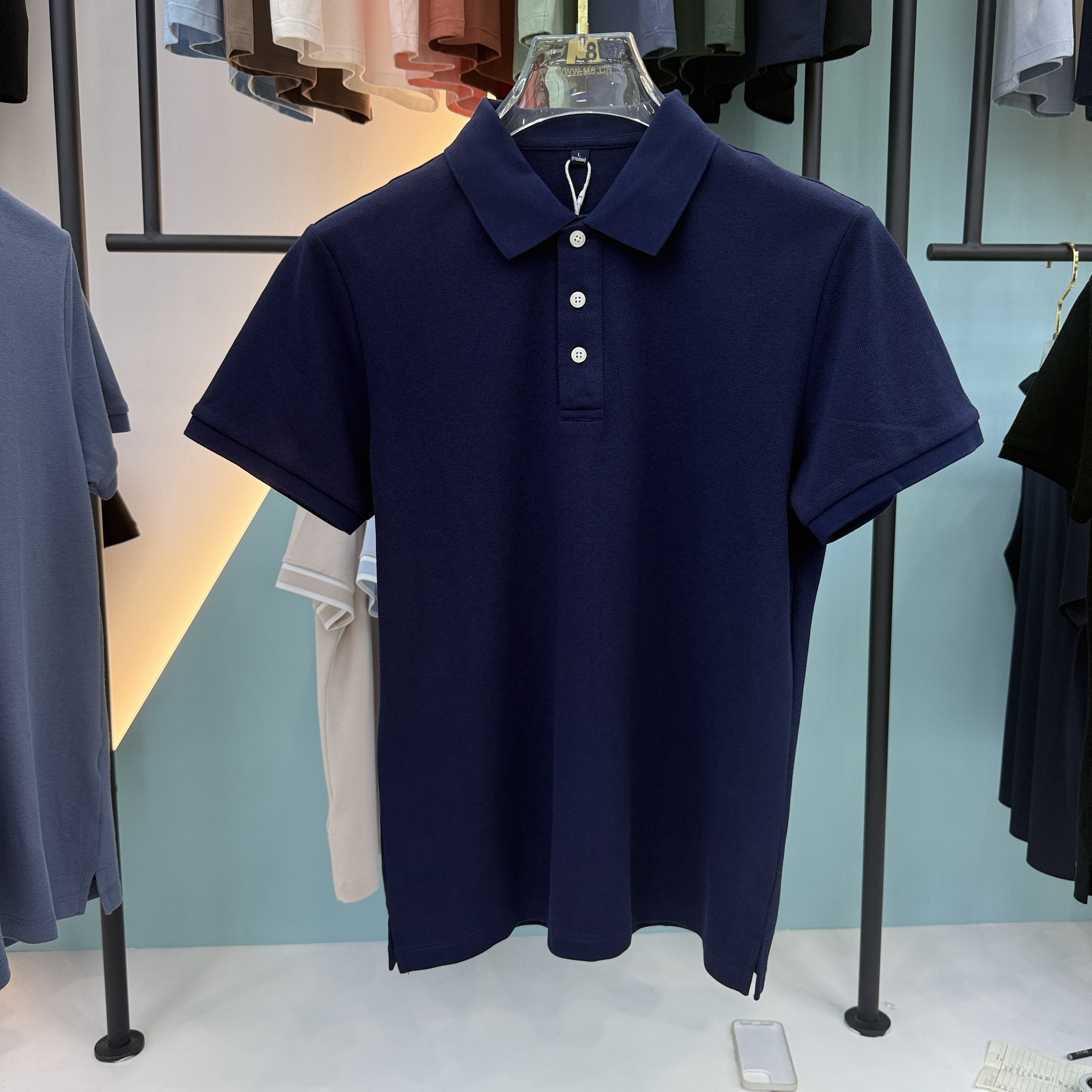 SD 33701 76% Cotton 24% Fiber Short Sleeve Polo Shirt
