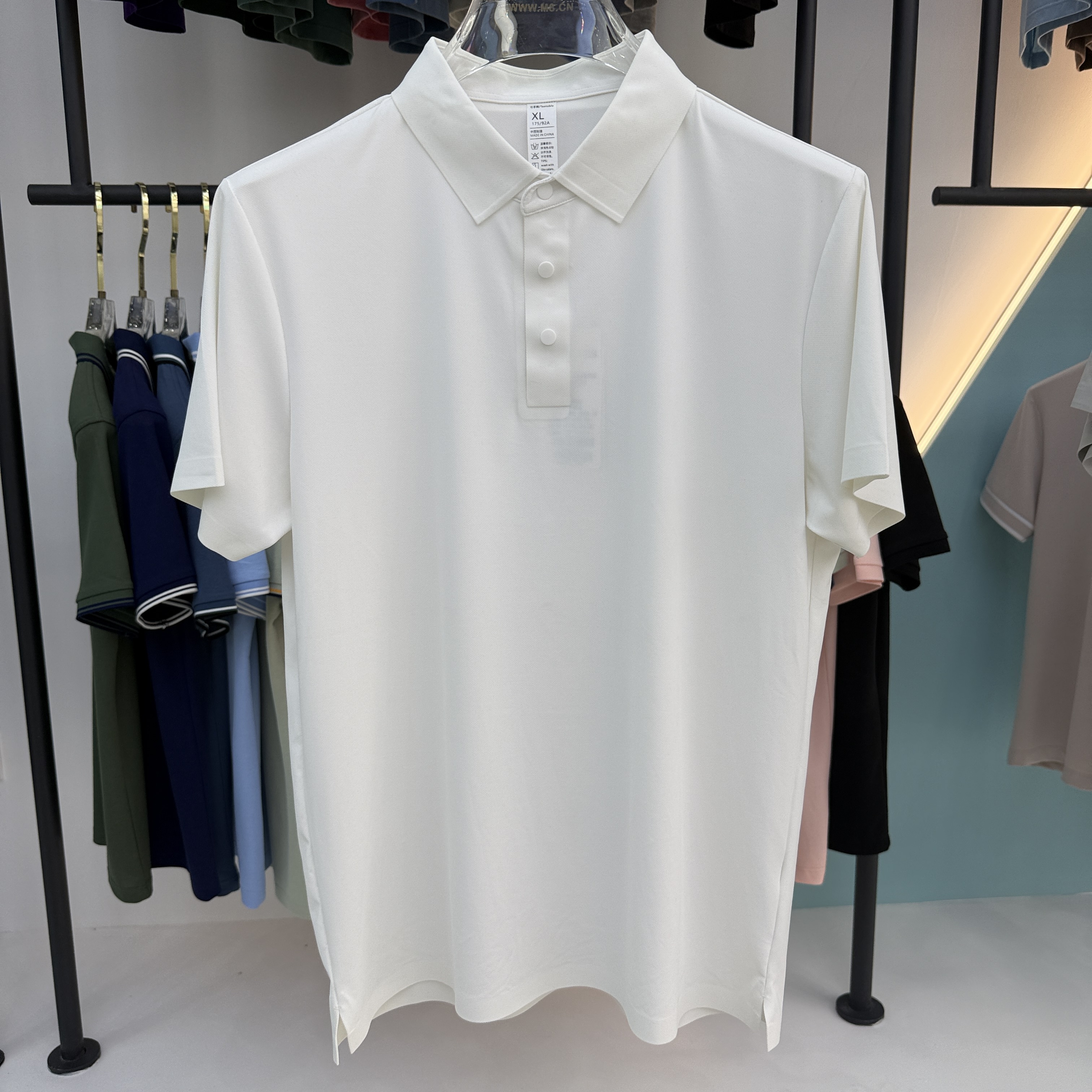 SD A10 77% Nylon 23% Spandex Short Sleeve Polo Shirt