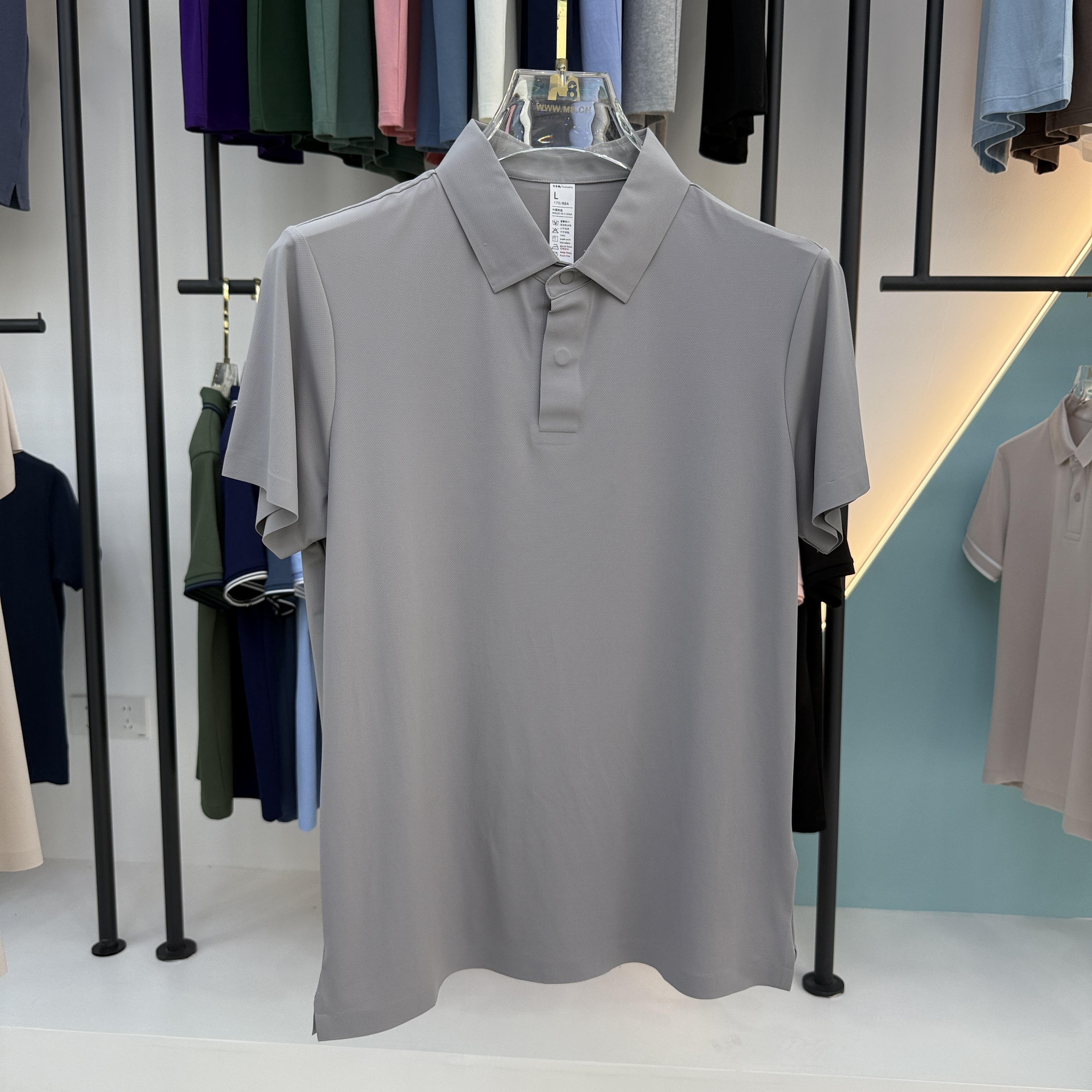 SD B05 90.5% Nylon 9.5% Spandex Short Sleeve Polo Shirt