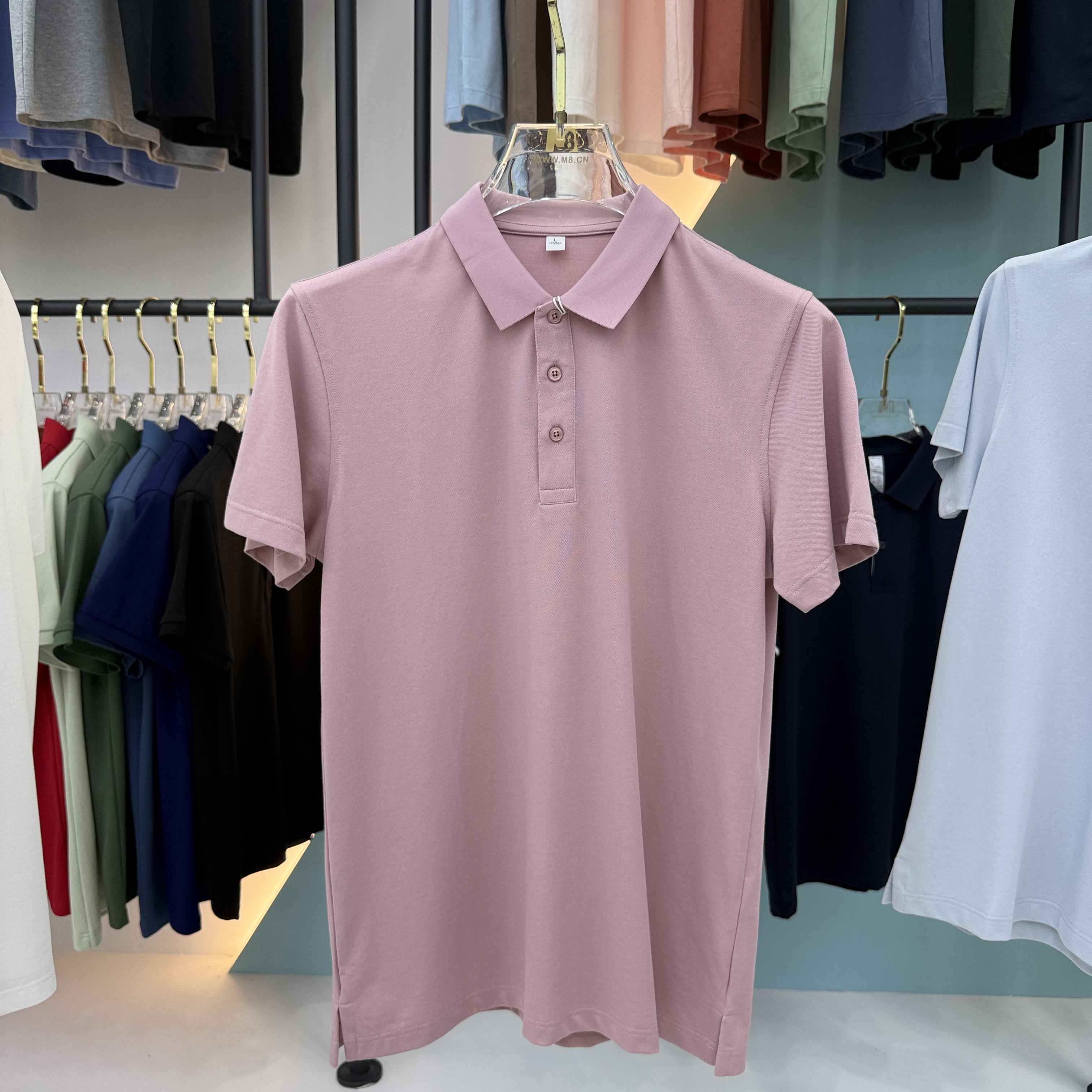 SD 55201 50% Cotton 48.9% Polyester 1.1% Silk Short Sleeve Polo Shirt