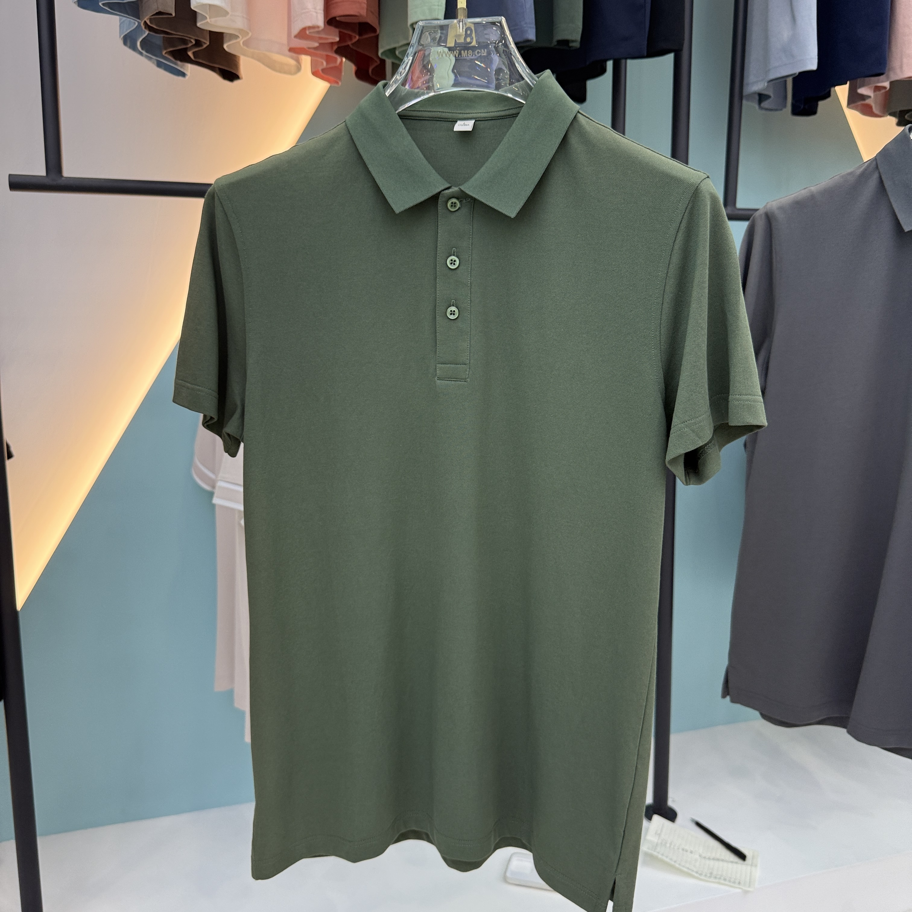 SD 55201 50% Cotton 48.9% Polyester 1.1% Silk Short Sleeve Polo Shirt