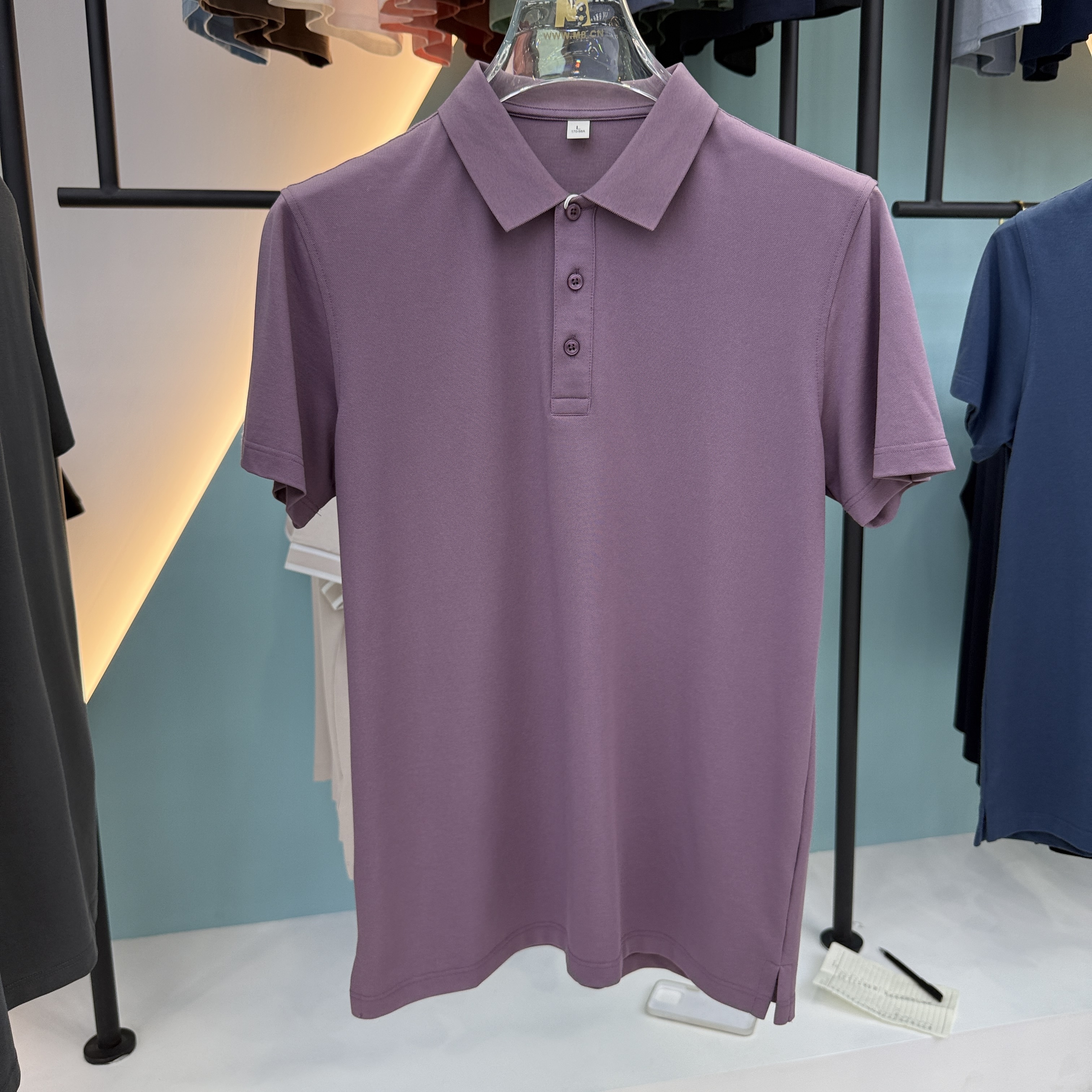 SD 55201 50% Cotton 48.9% Polyester 1.1% Silk Short Sleeve Polo Shirt