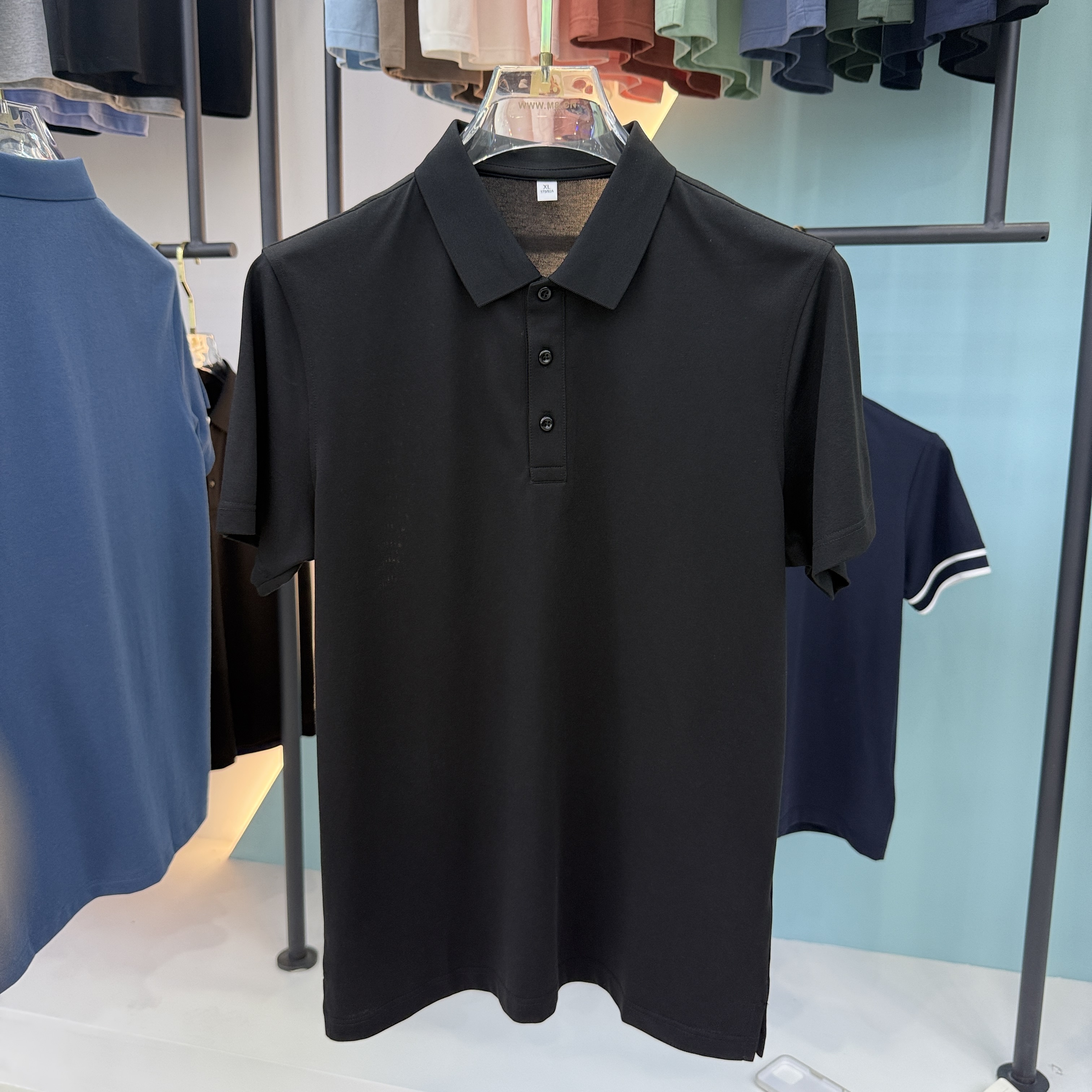 SD 55201 50% Cotton 48.9% Polyester 1.1% Silk Short Sleeve Polo Shirt