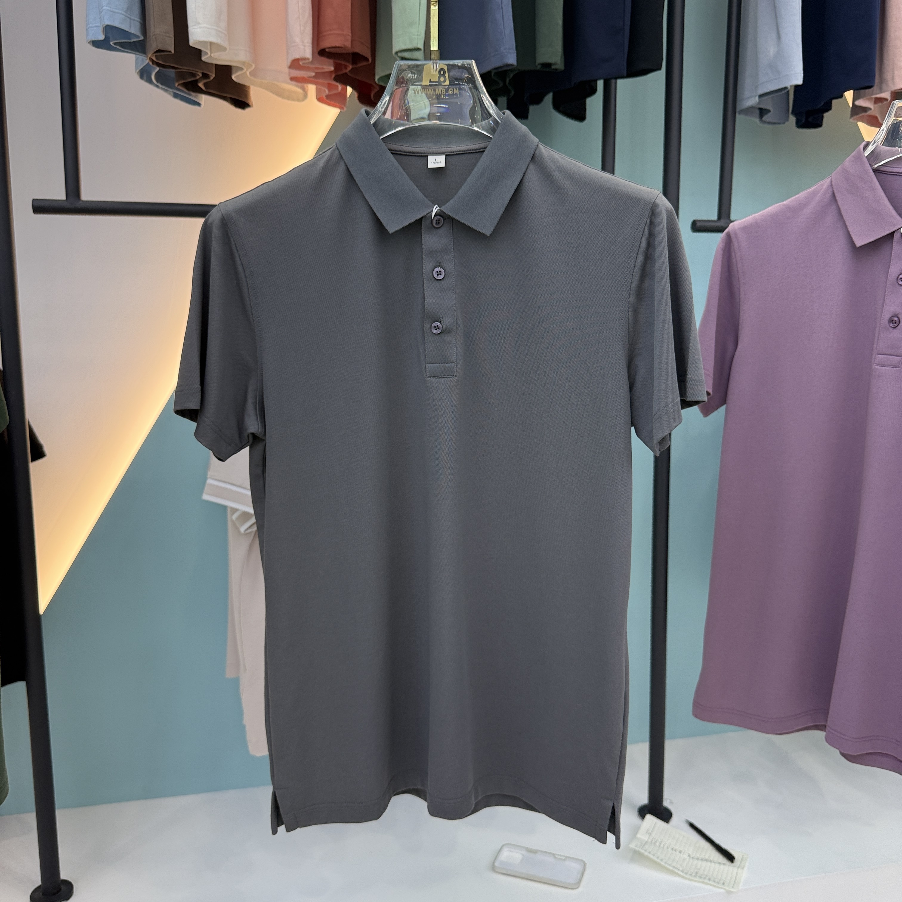 SD 55201 50% Cotton 48.9% Polyester 1.1% Silk Short Sleeve Polo Shirt