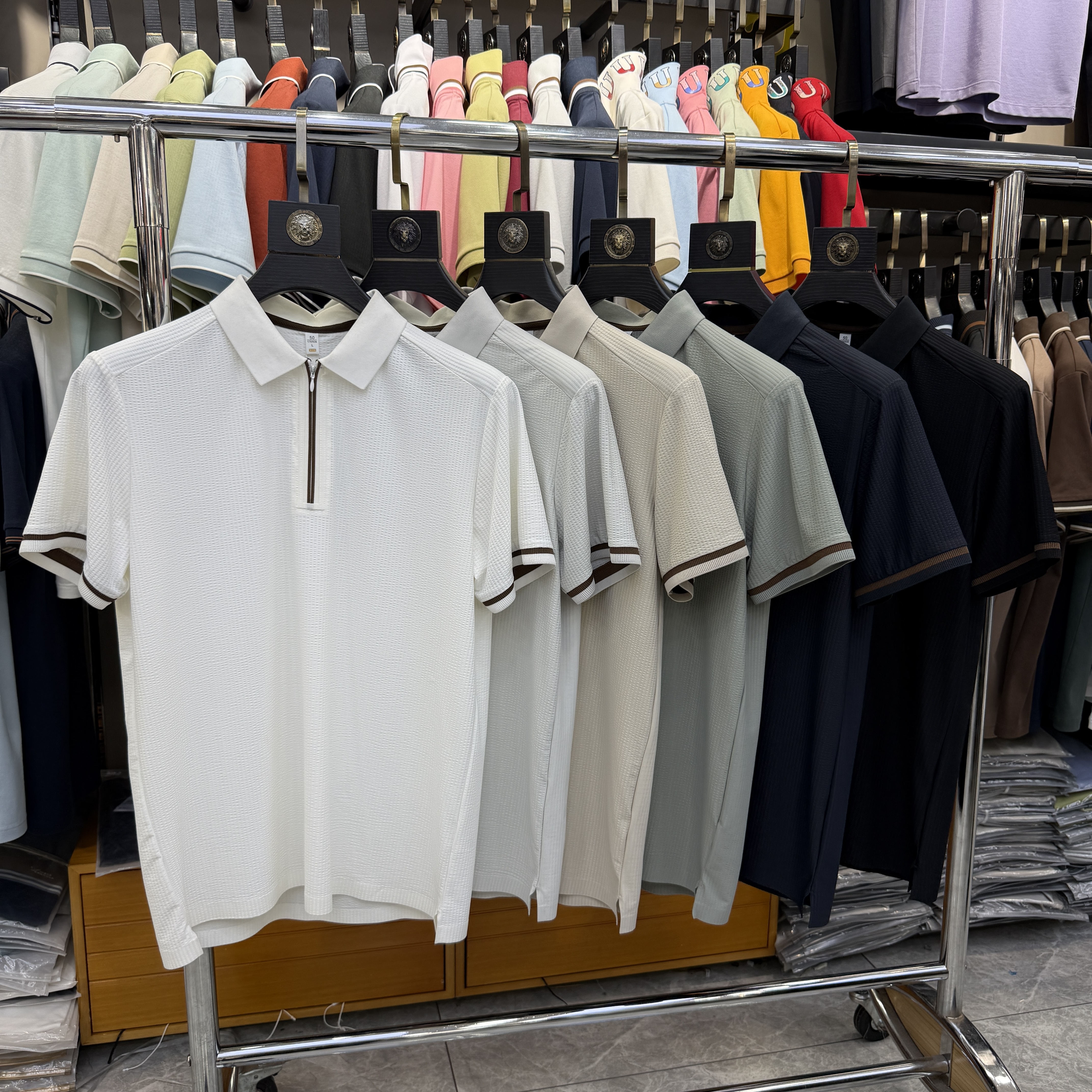 JM 2601 90.4% Nylon 9.6% Spandex Short-sleeve polo shirt