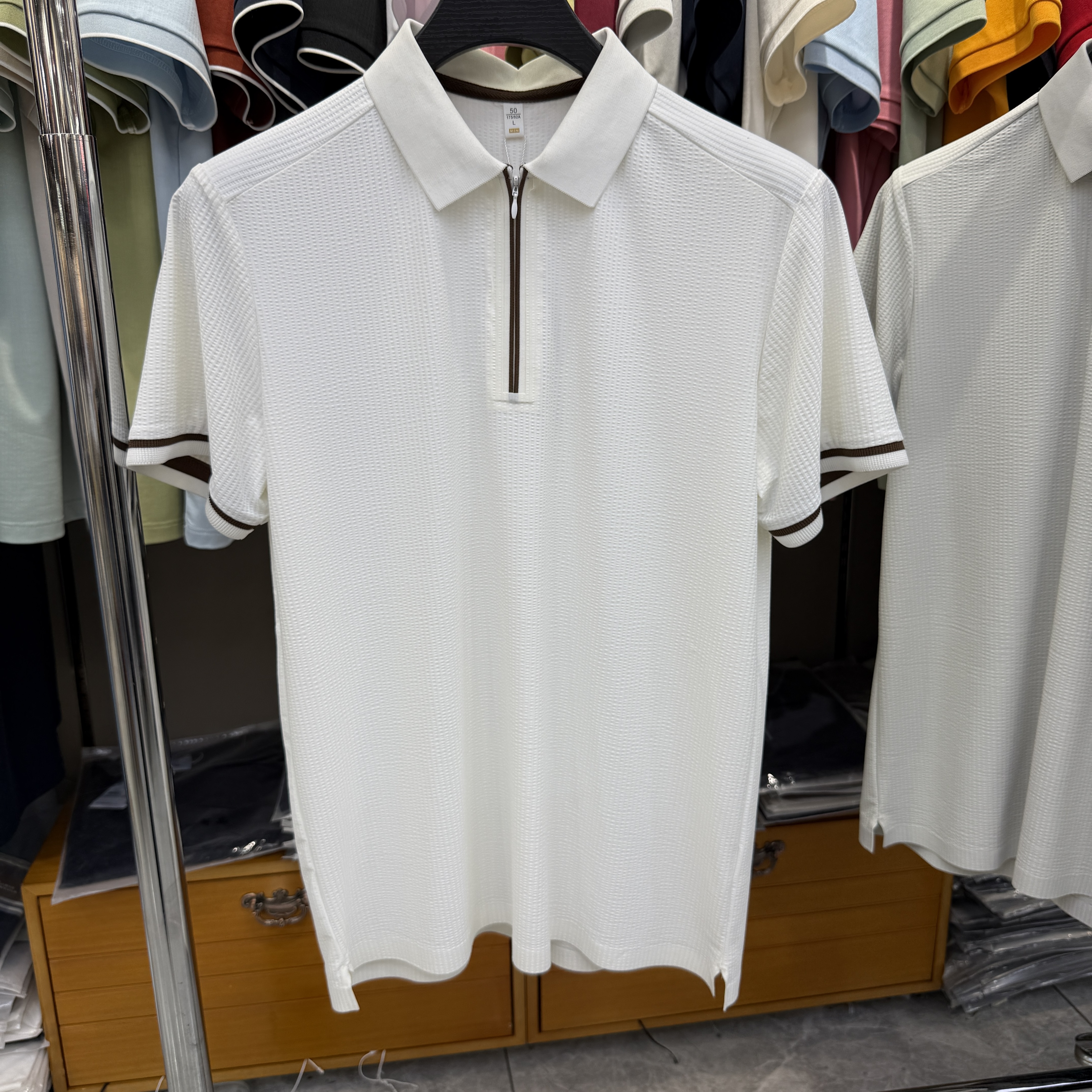 JM 2601 90.4% Nylon 9.6% Spandex Short-sleeve polo shirt