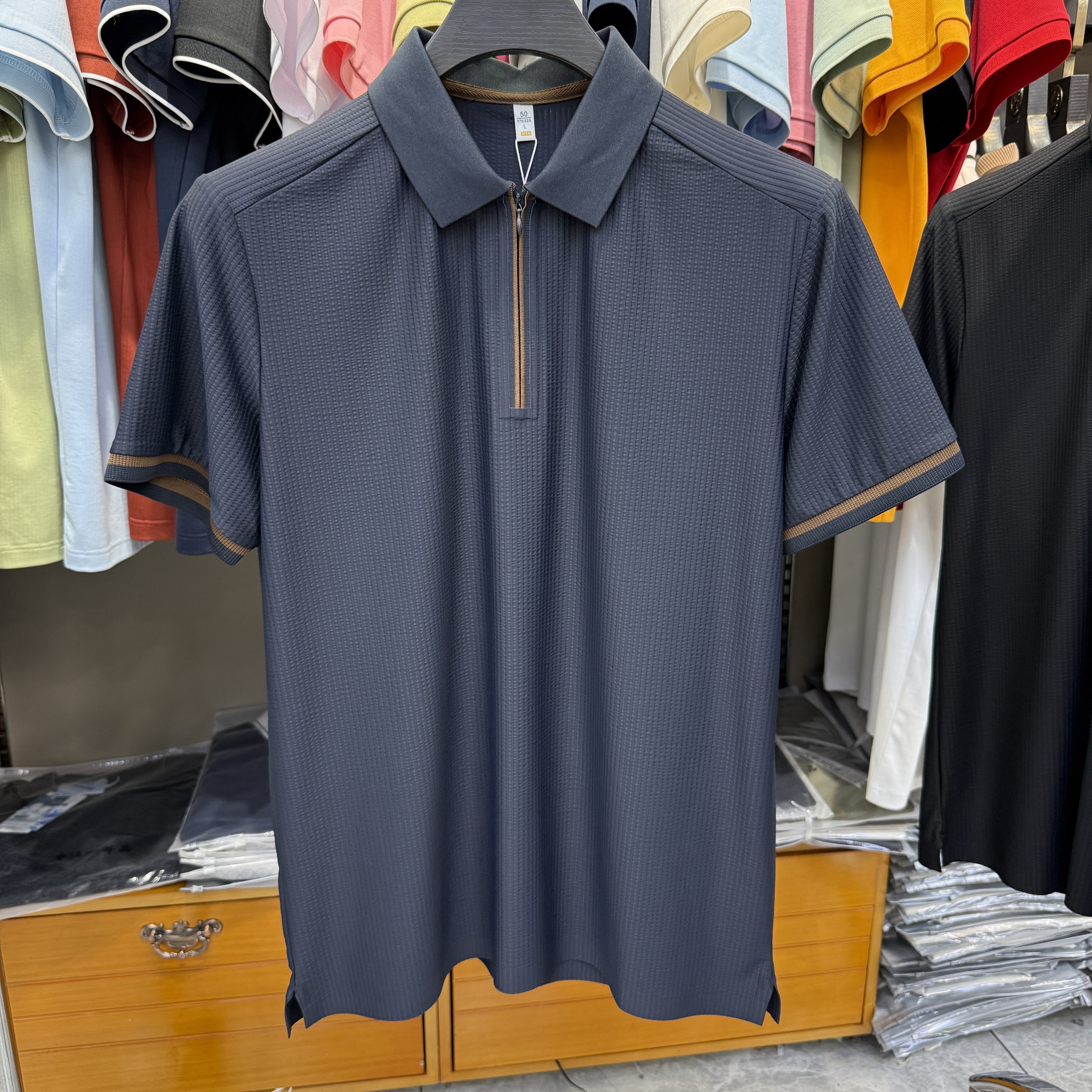 JM 2601 90.4% Nylon 9.6% Spandex Short-sleeve polo shirt