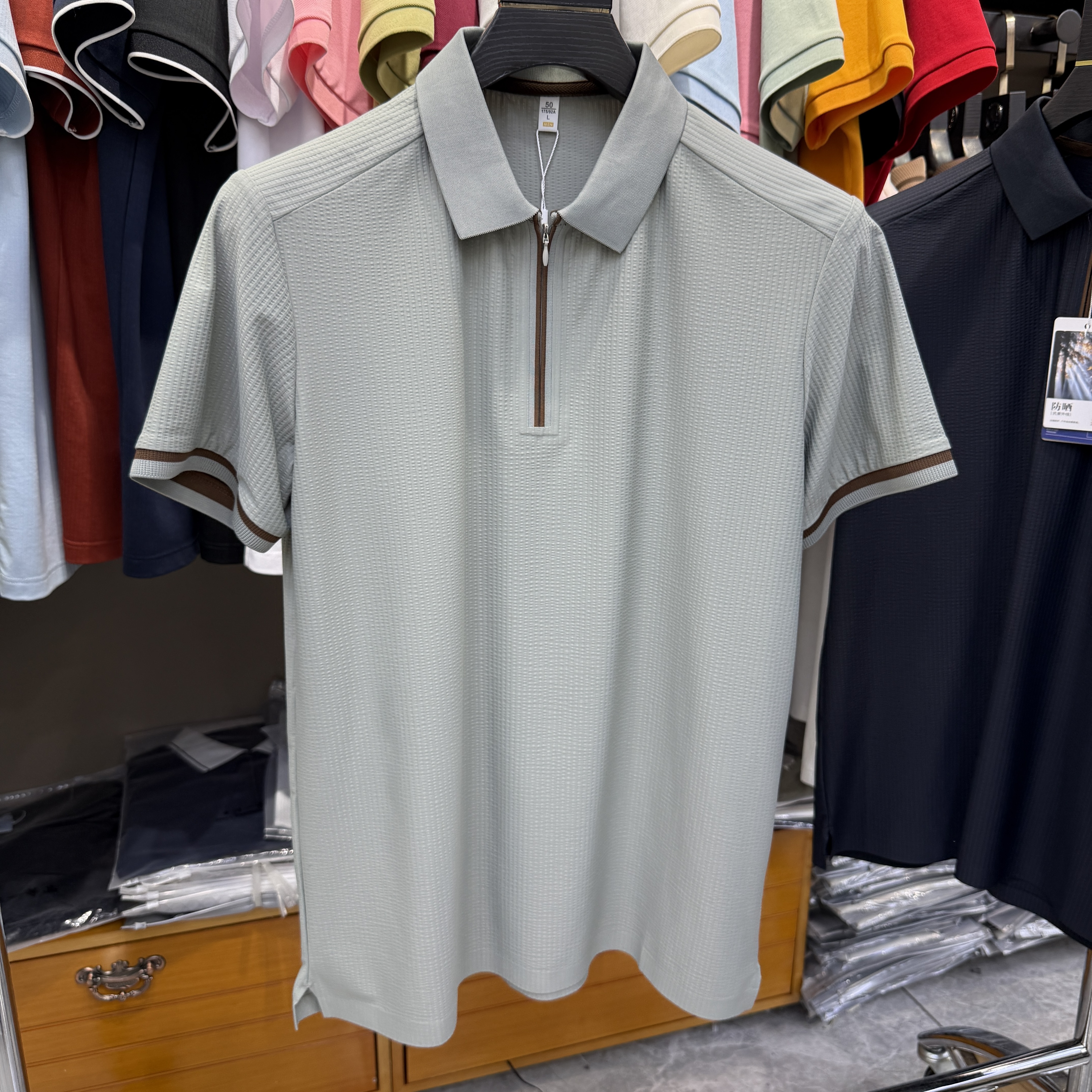 JM 2601 90.4% Nylon 9.6% Spandex Short-sleeve polo shirt
