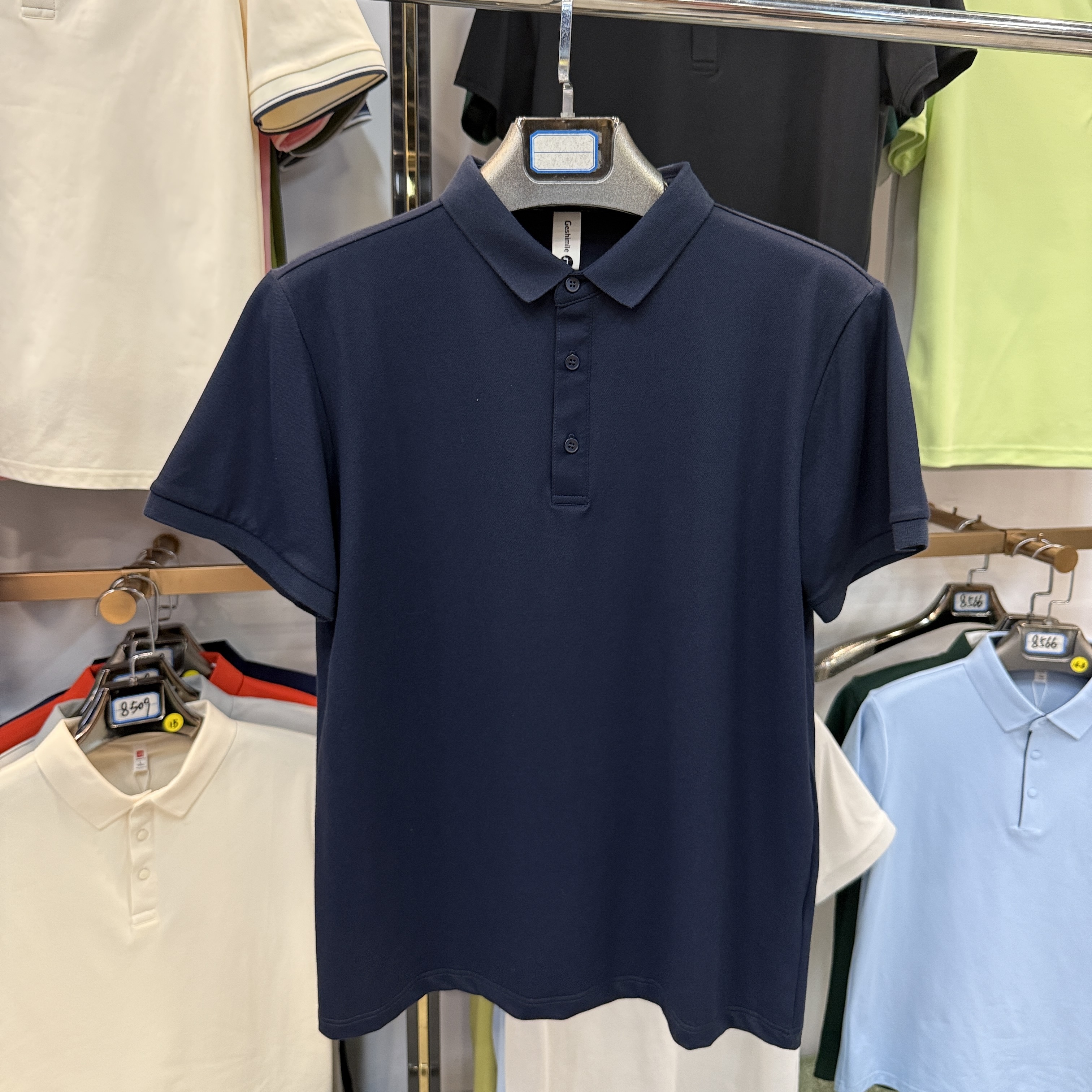 TS1110 48% Xinjiang Combed Cotton 47% Matte Polyester 5% Spandex Short-Sleeved Polo Shirt