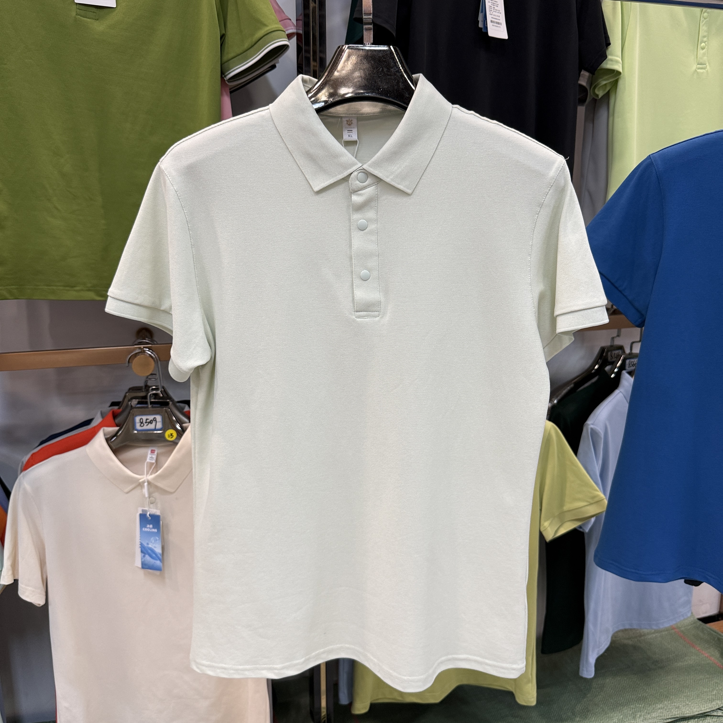 TS960 75% cotton 19% polyester 4% spandex 2% Tencel Short-Sleeved Polo Shirt