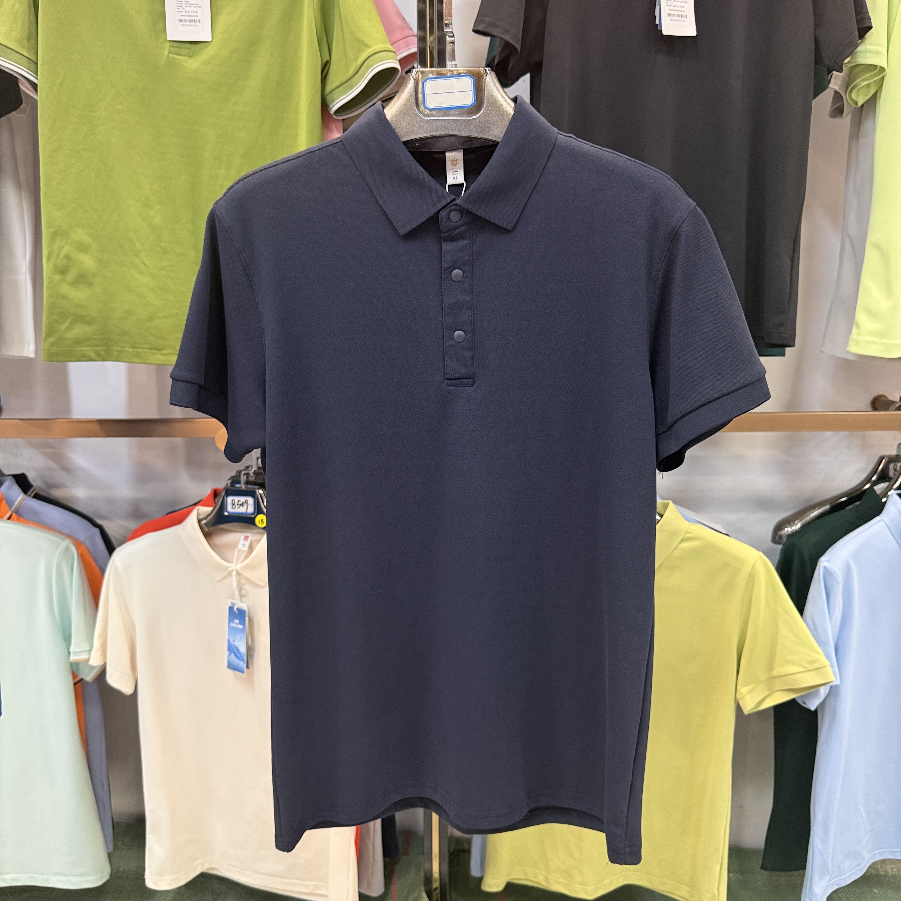 TS960 75% cotton 19% polyester 4% spandex 2% Tencel Short-Sleeved Polo Shirt