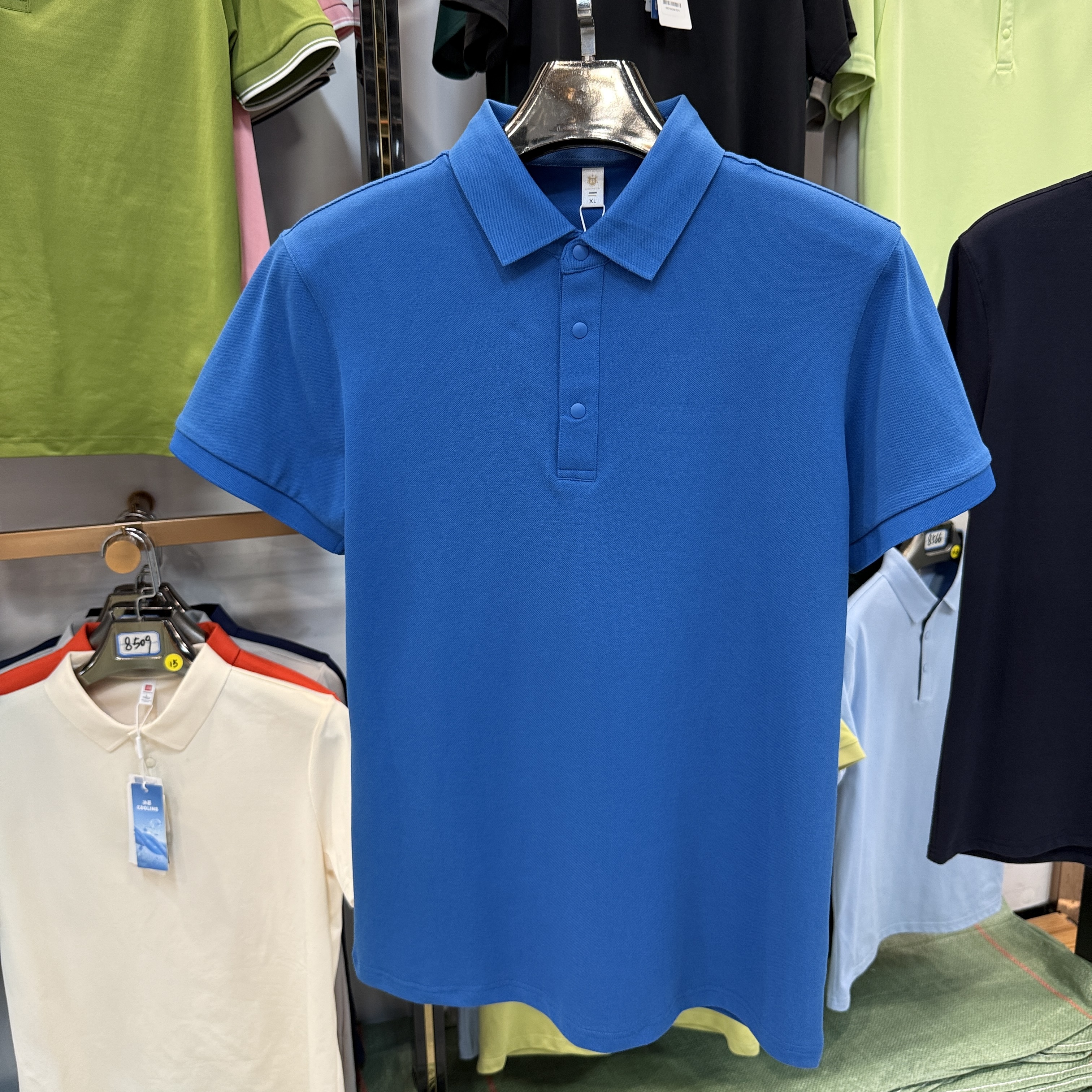 TS960 75% cotton 19% polyester 4% spandex 2% Tencel Short-Sleeved Polo Shirt